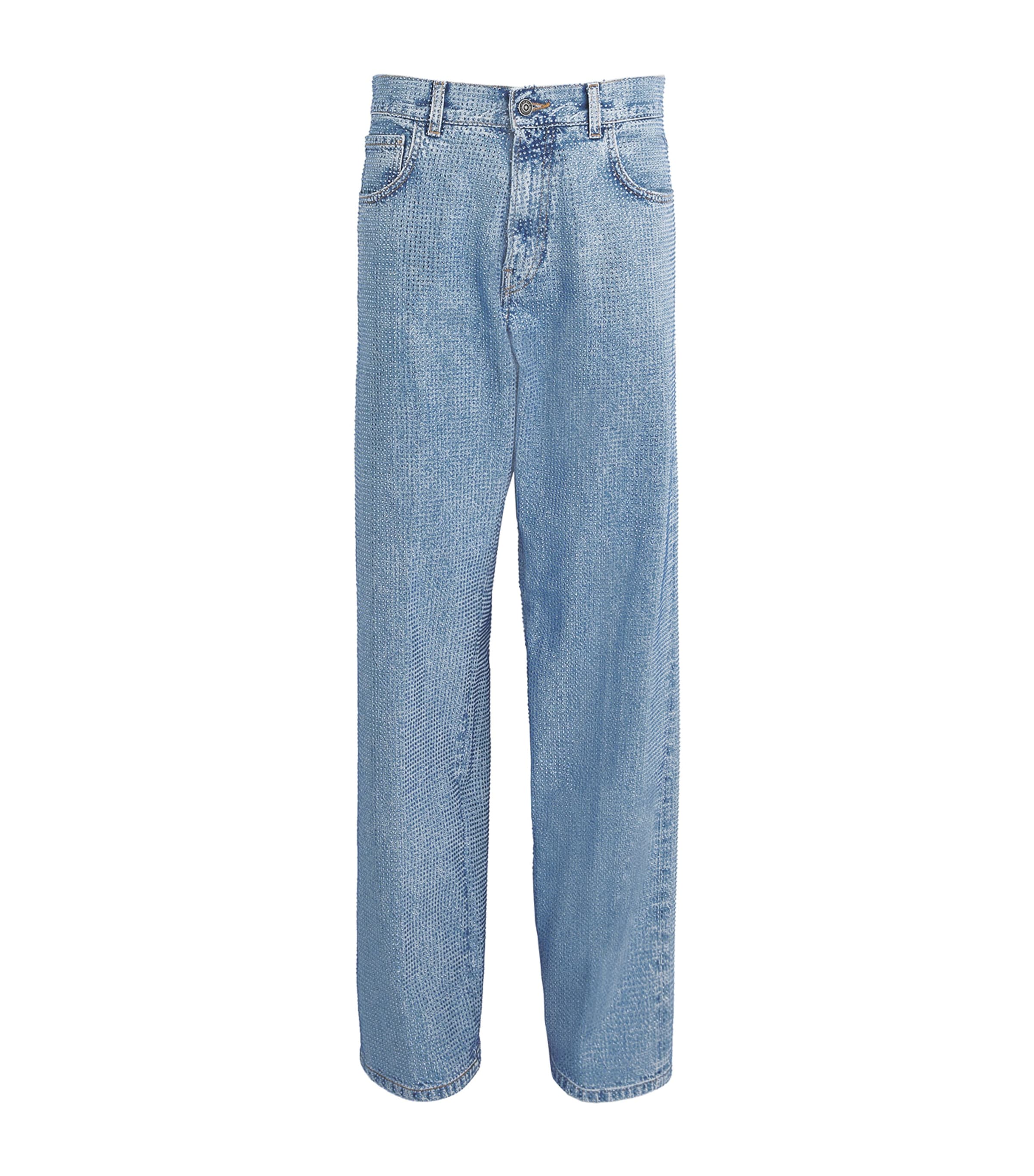 Shop Haikure Straight Bonnie Jeans In Blue