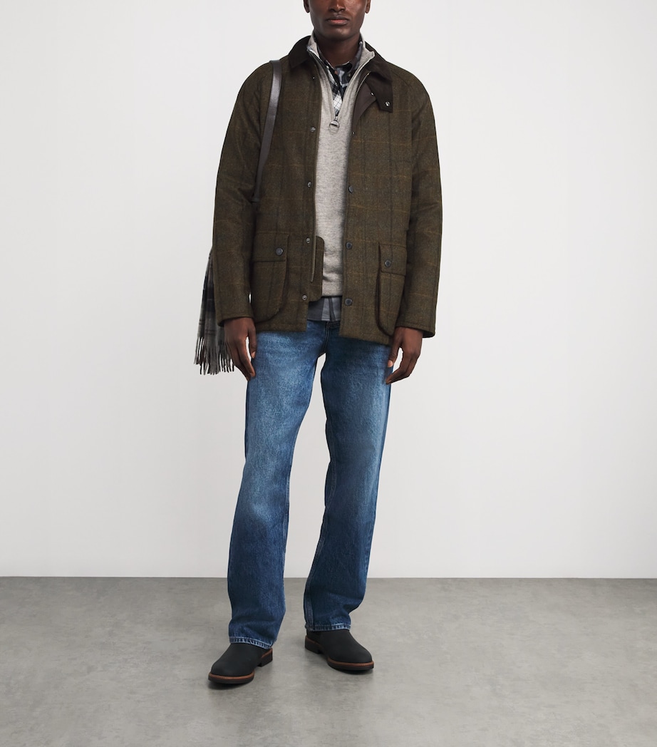 Wool Check Bedale Jacket BROWN Image 2