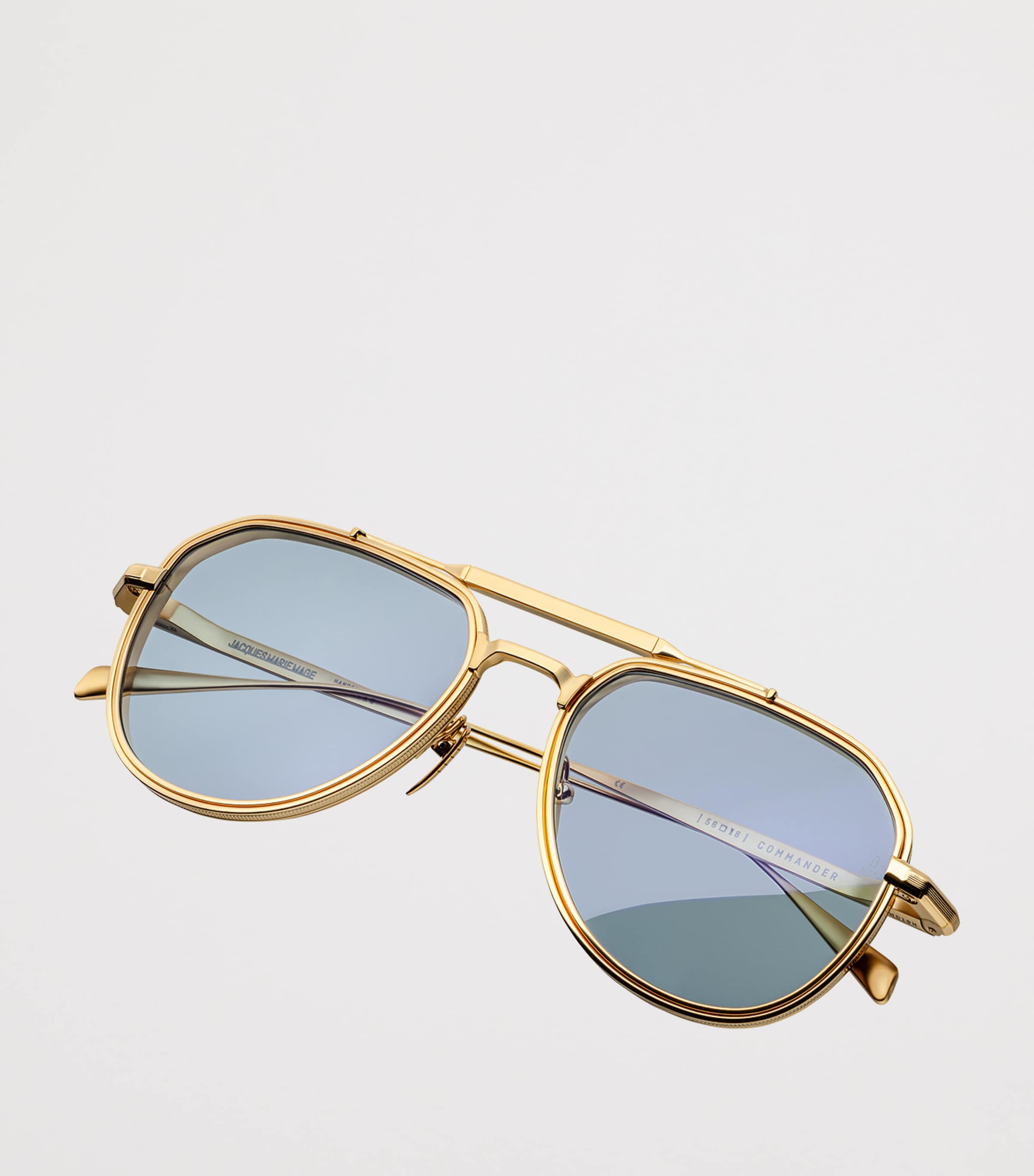 Jacques Marie Mage Silver Metal Commander Sunglasses | Harrods US