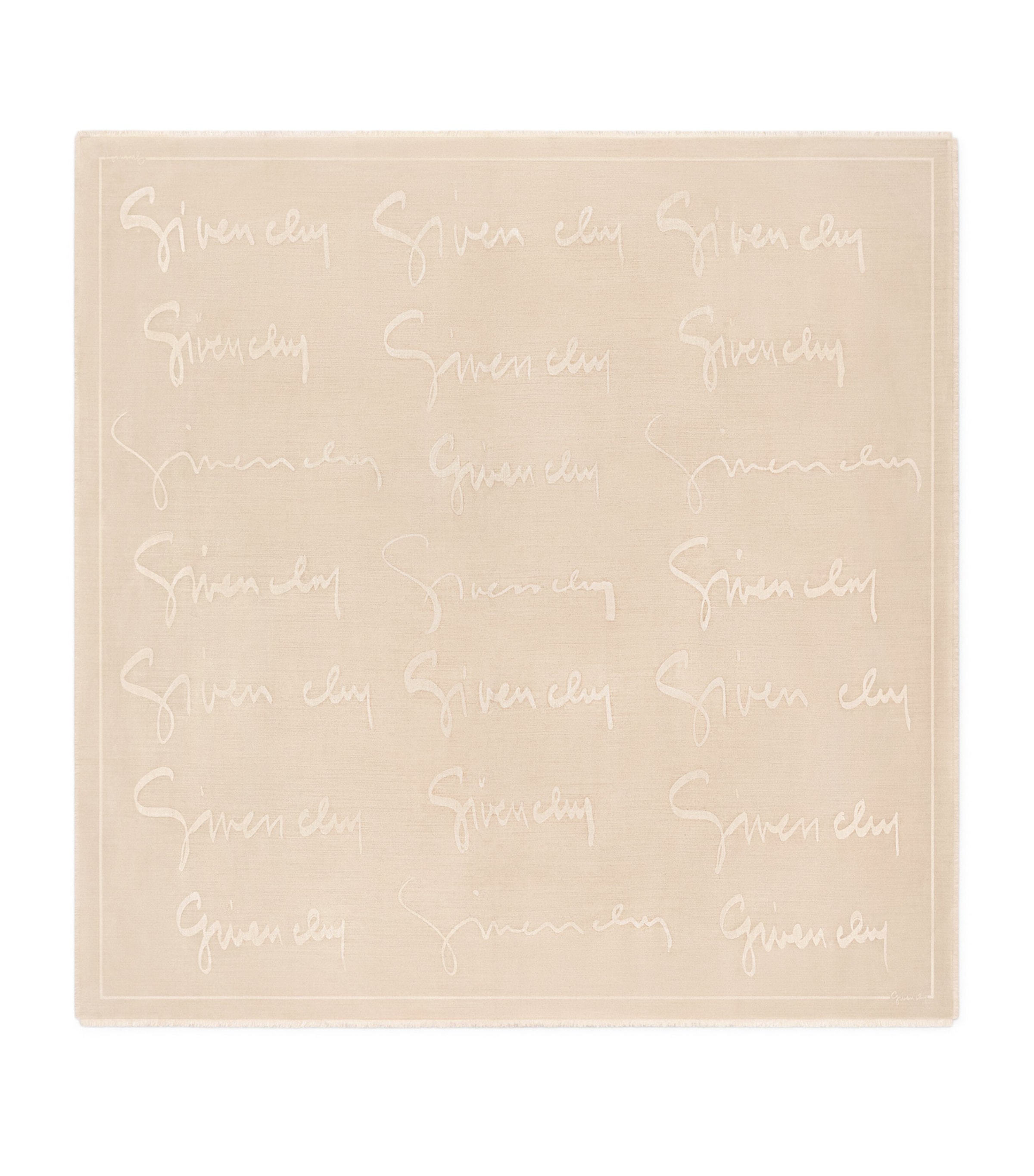 Silk-Wool Signature Shawl BEIGE Image 1