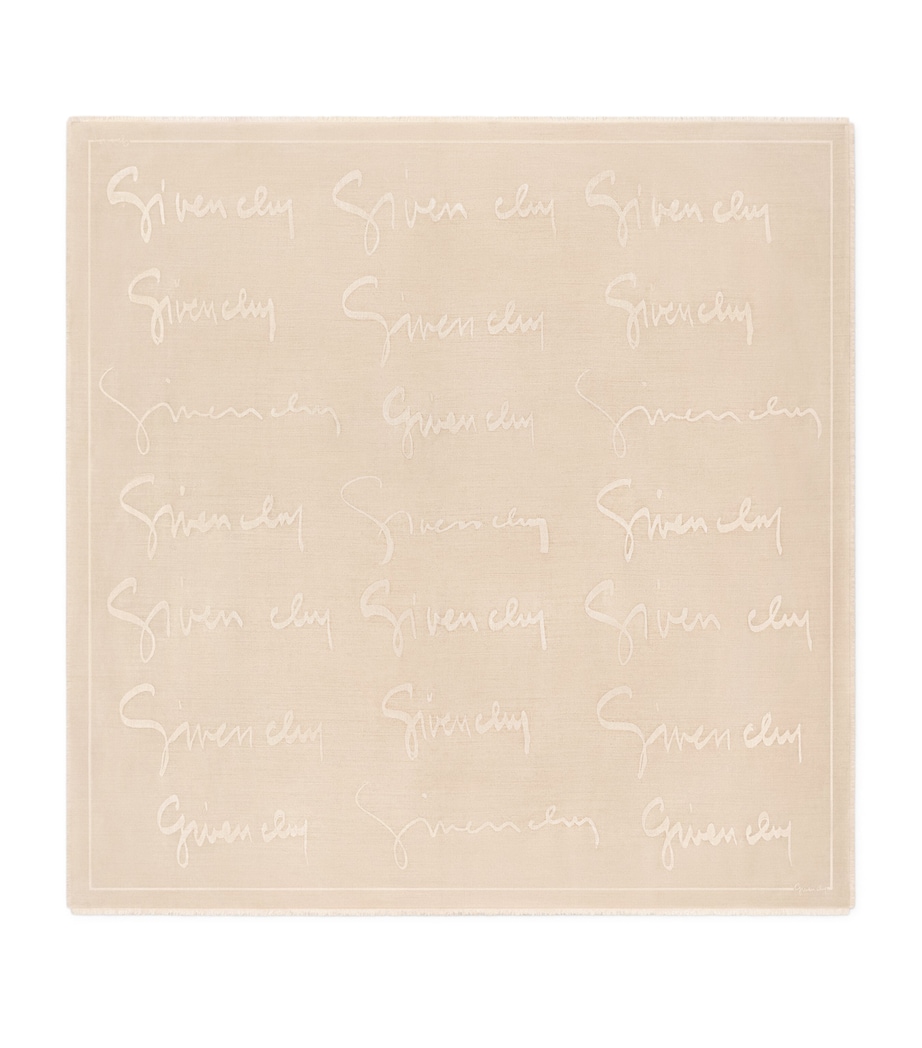 Silk-Wool Signature Shawl BEIGE Image 1