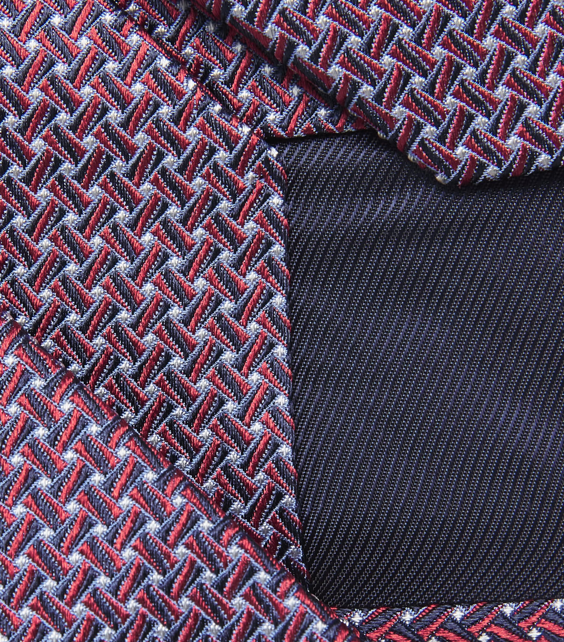 Pal Zileri Silk Geometric Tie Image 3