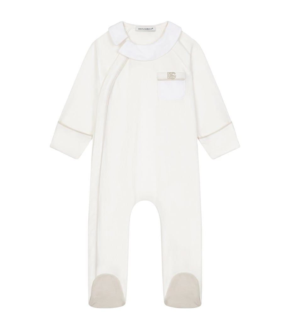 Cotton All-In-One (0-24 Months) W0001-NATURAL WHITE Image 1