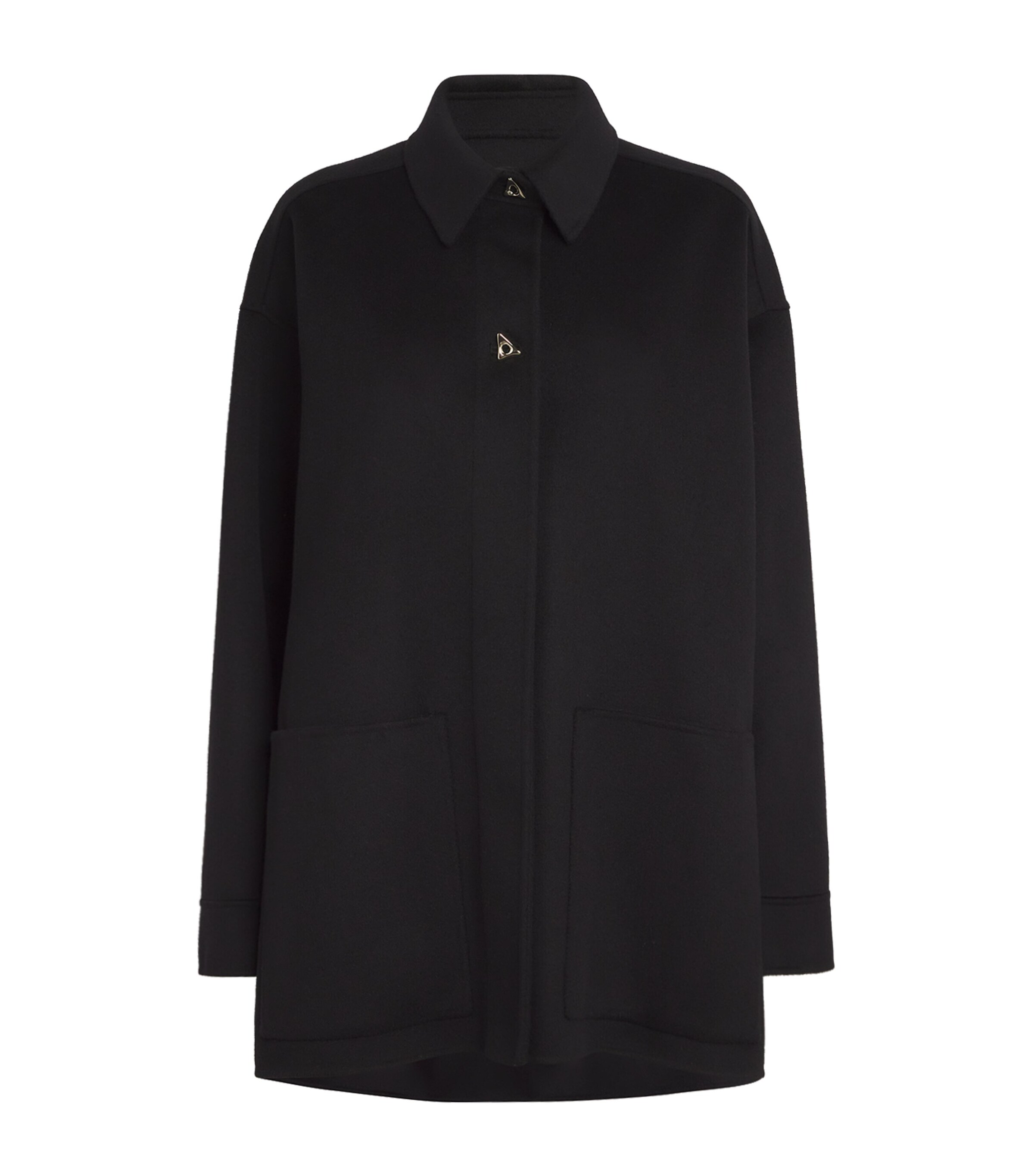 AERON WOOL-SILK BUTTON CRANE JACKET 