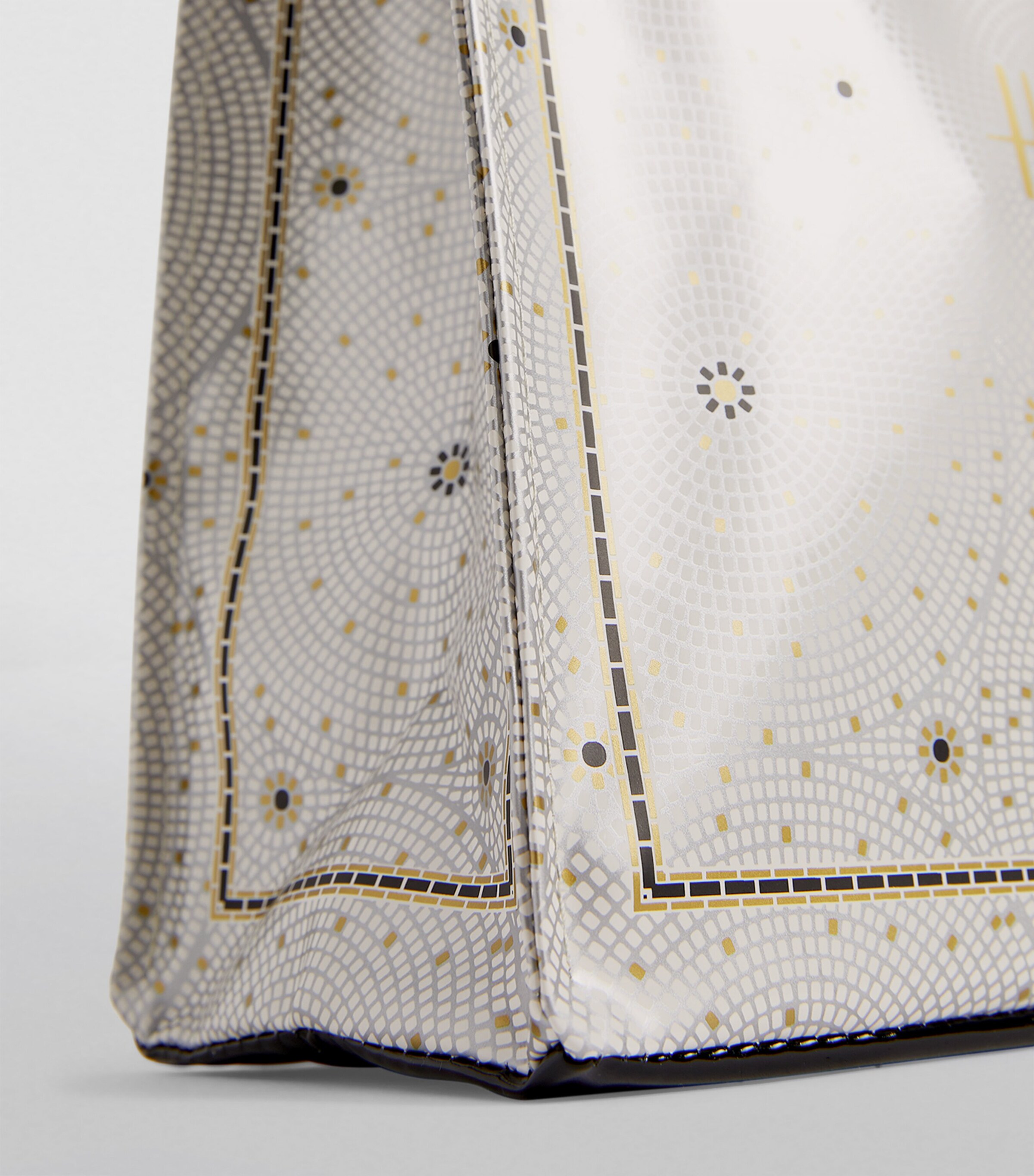 Small Mosaic Floor Shopper Bag BLUE Image 7