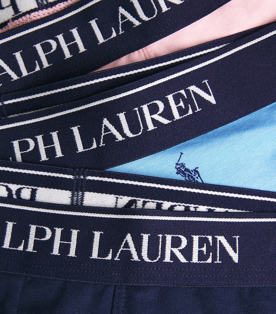 Stretch-Cotton Classic Trunks (Pack of 3) BLUE AOP/PNK/NAVY Image 5