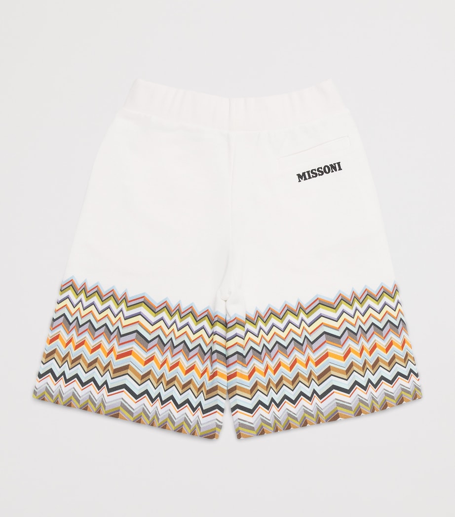 Missoni Kids Cotton Zigzag Sweat Shorts (4-14 Years) Image 2
