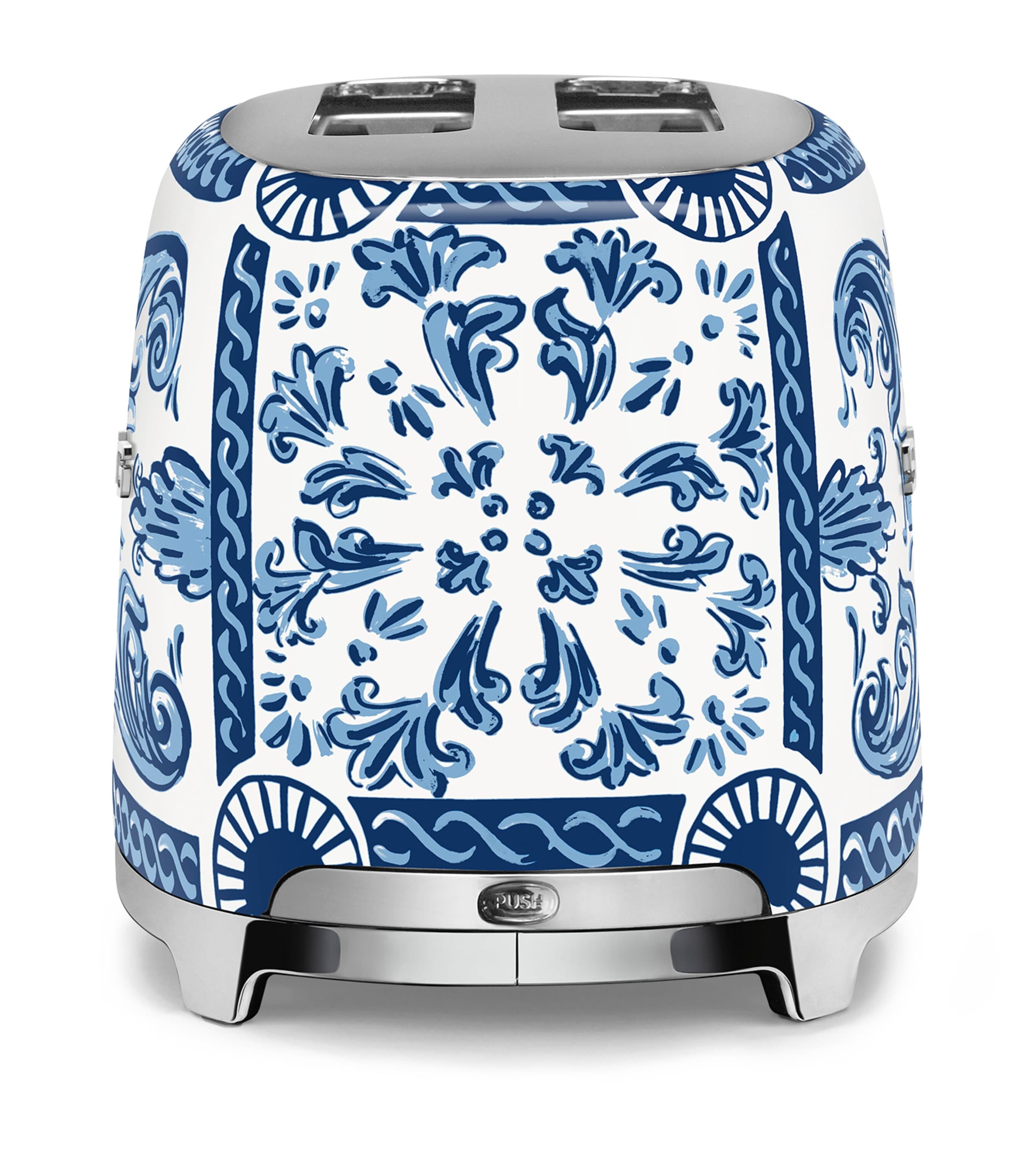 x Dolce & Gabbana Blu Mediterraneo 2-Slice Toaster WHITE & BLUE Image 2