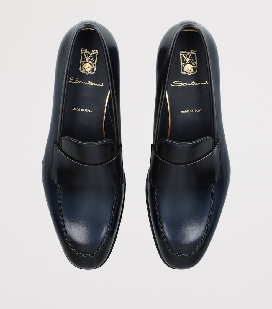 Leather Arco Loafers NAVY Image 4