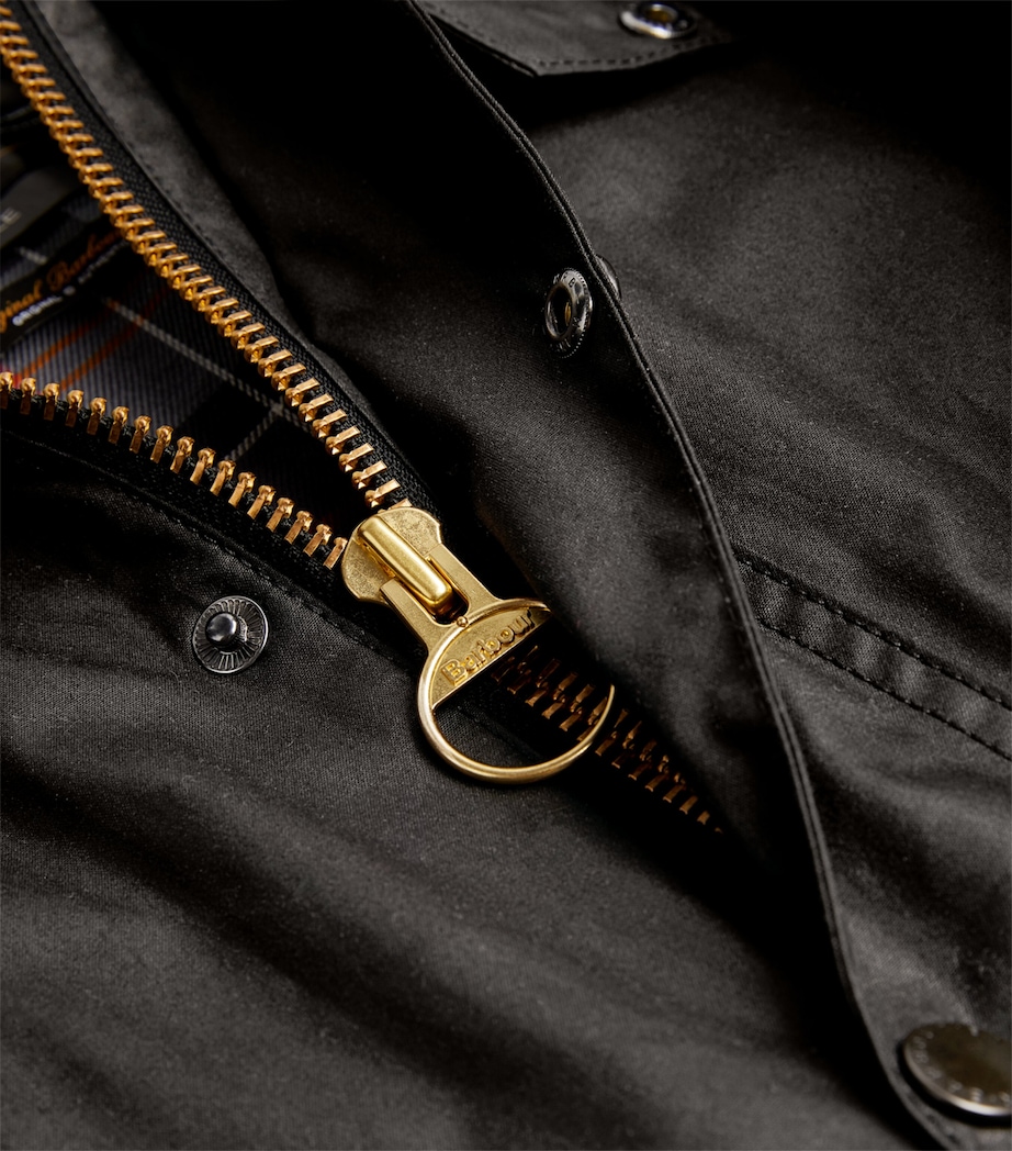 Waxed Bedale Jacket BLACK Image 11