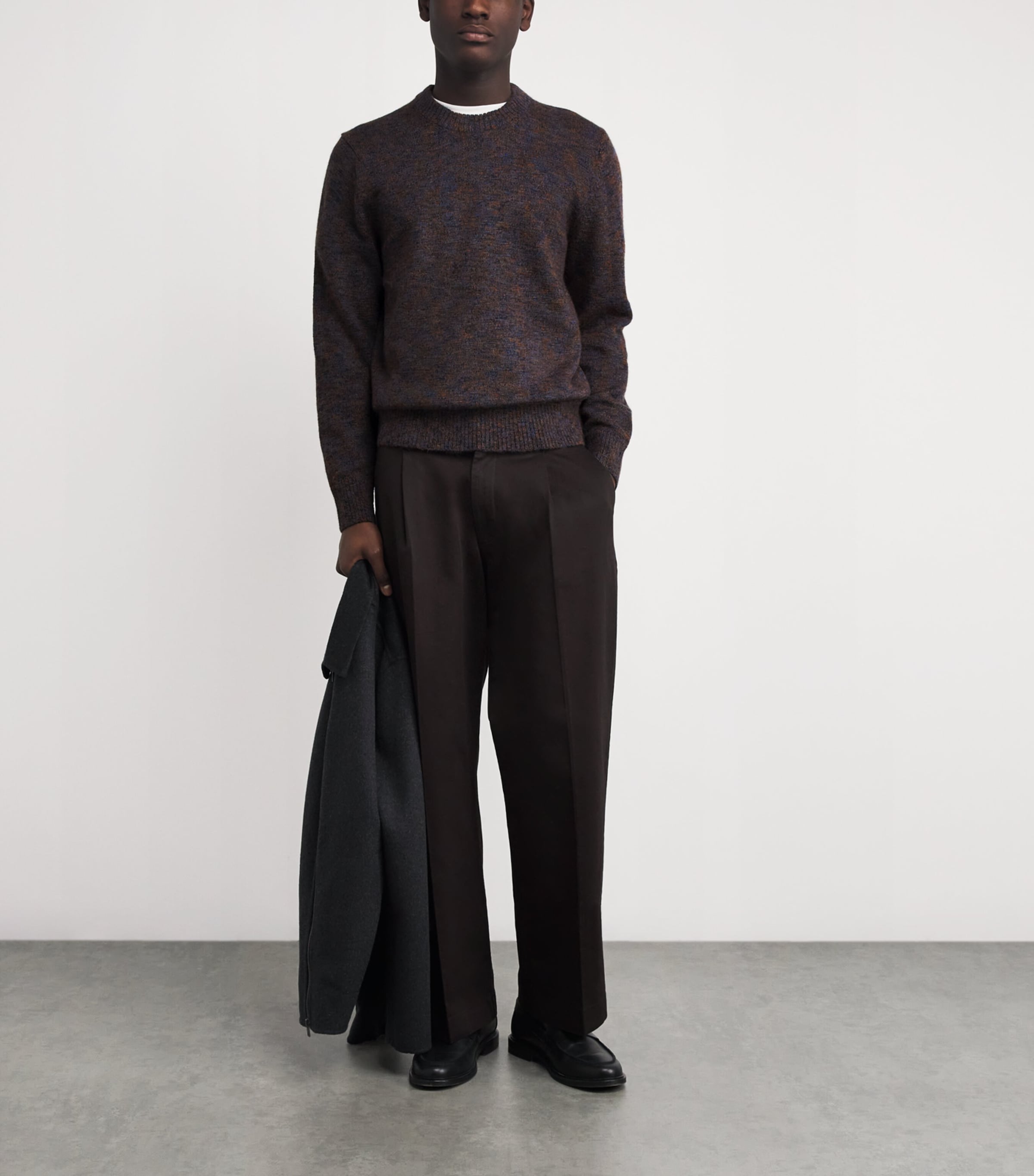 Alpaca-Merino Wool Marled Sweater 406CSC COASTAL Image 2