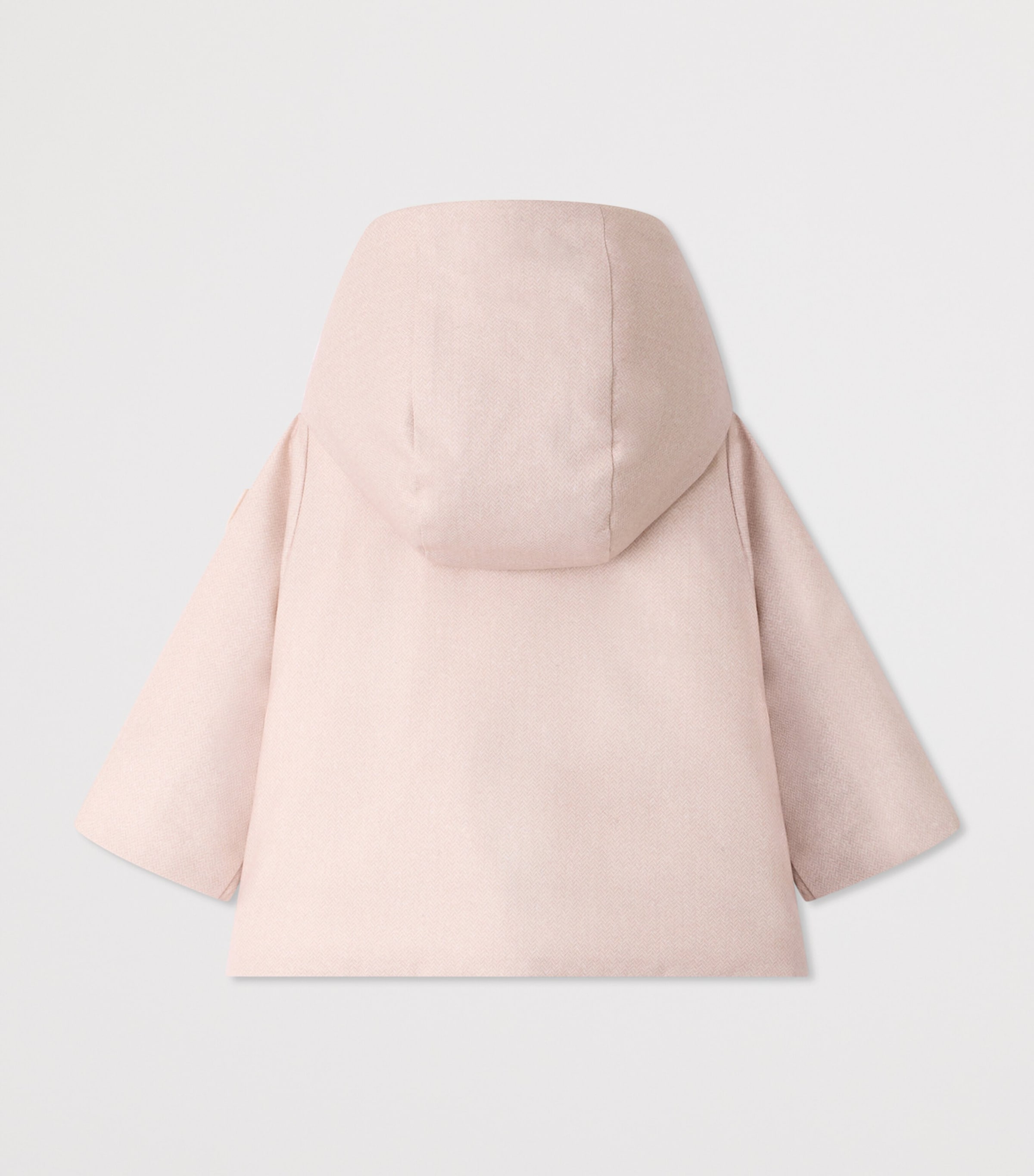 Bonpoint Faux Fur-Lined Hooded Coat (6-18 Months) Beige Chine Image 2