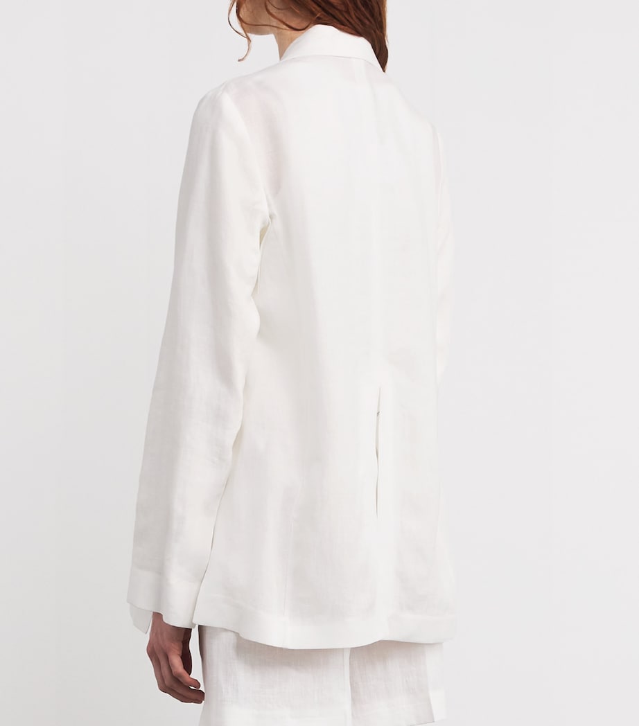 Linen Soft Blazer BIANCO Image 4