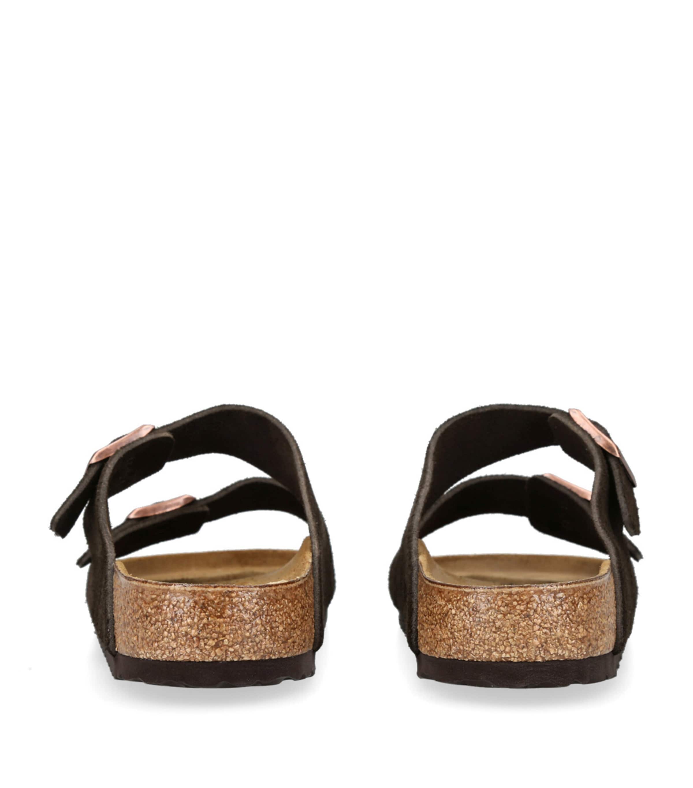 Birkenstock Suede Arizona Sandals Dark Brown Image 2