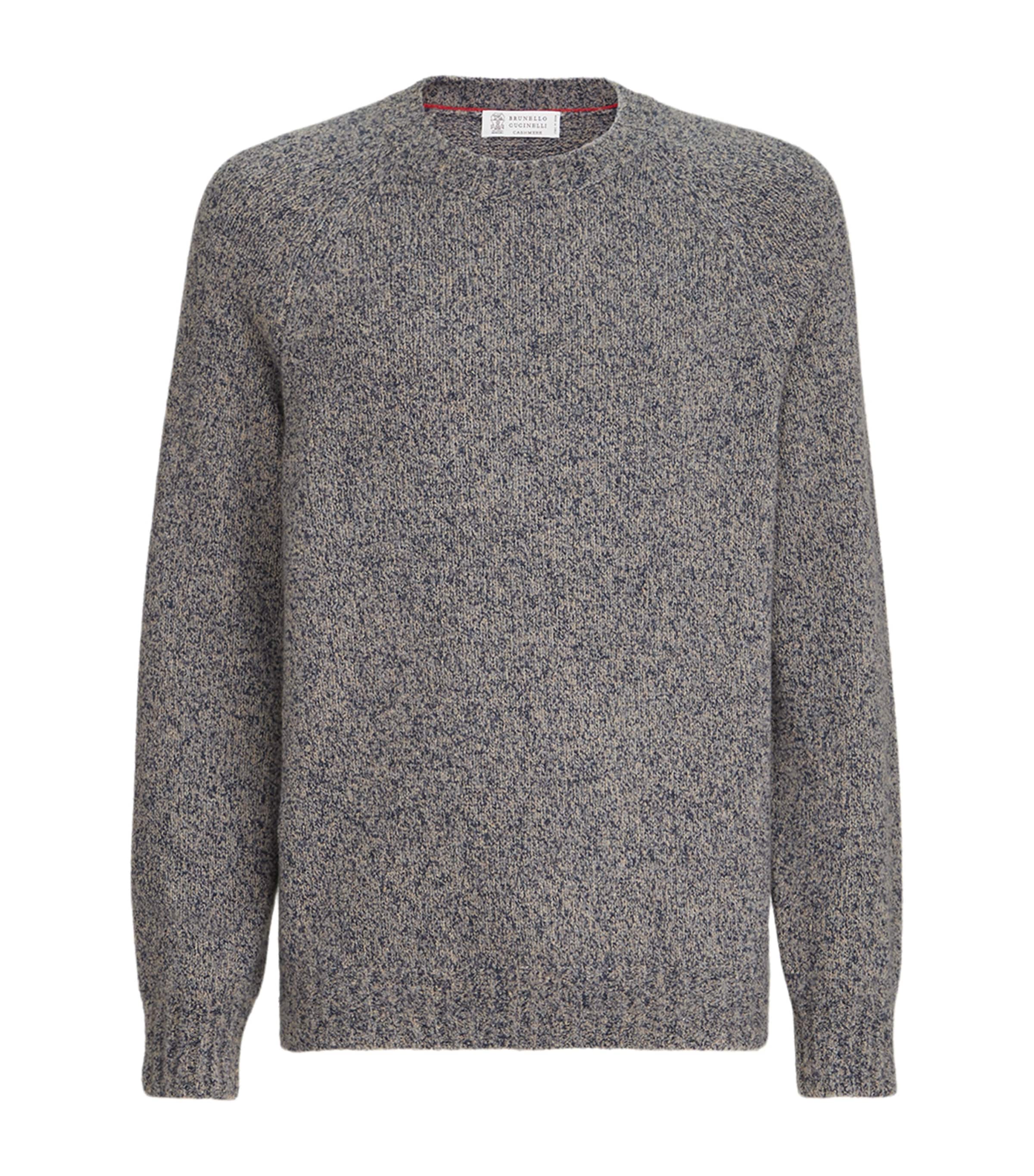 Brunello Cucinelli Mens Virgin Wool-Silk-Cashmere Sweater Image 1