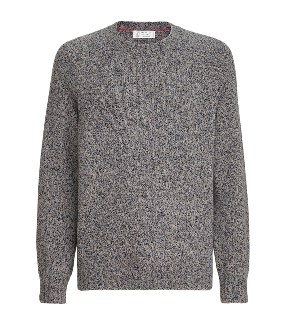 Brunello Cucinelli Mens Virgin Wool-Silk-Cashmere Sweater Image 1