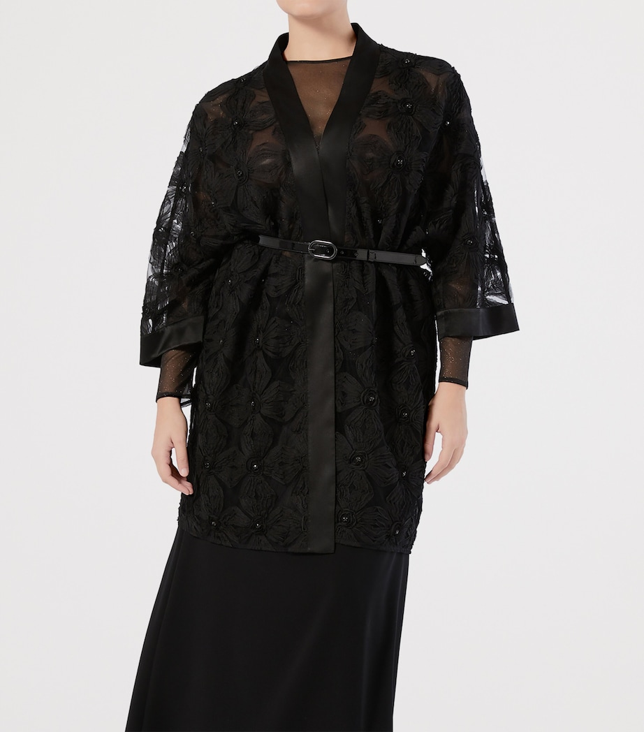 Sheer-Detail Vallet Jacket BLACK Image 4