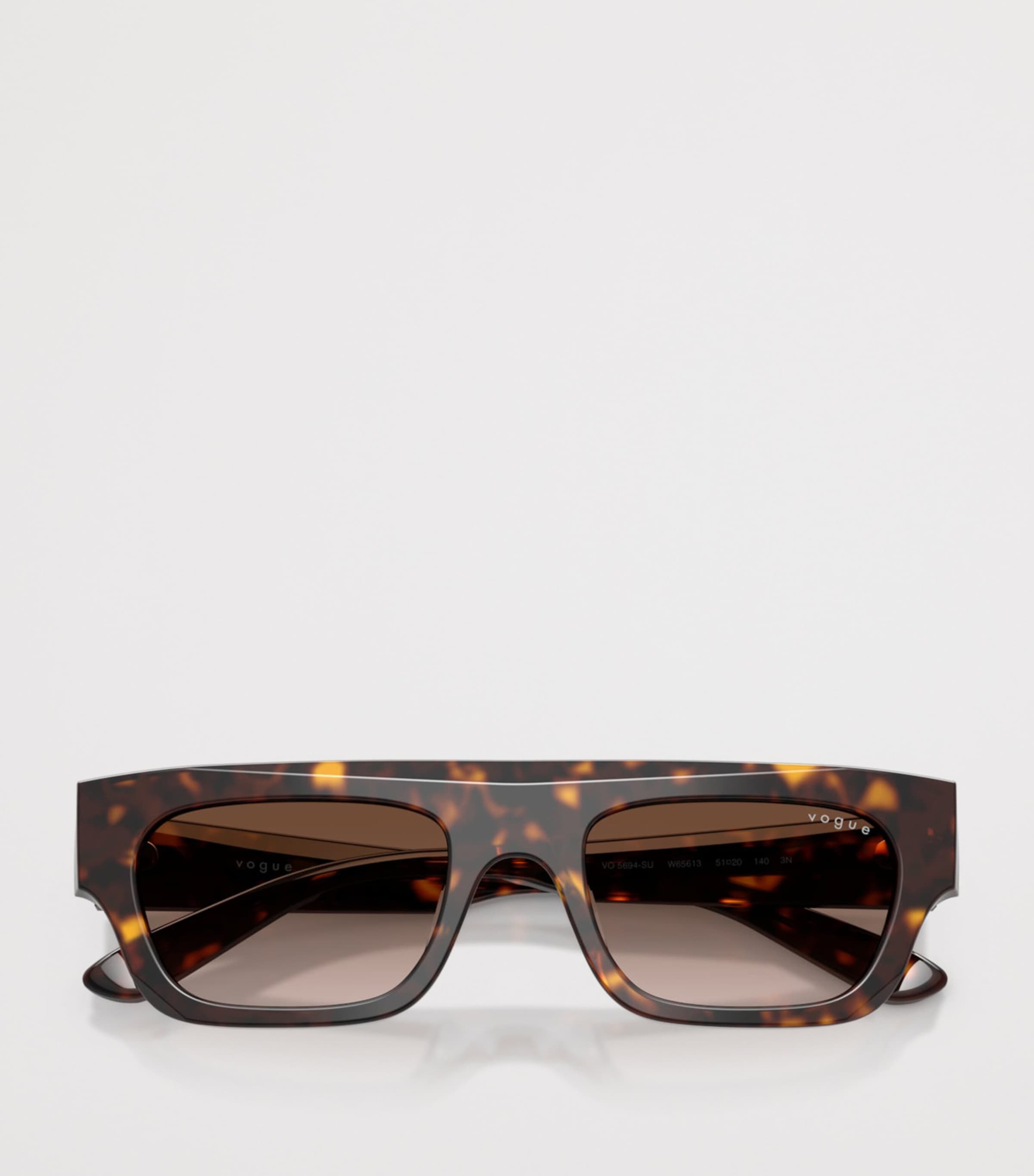 Vogue Rectangular Sunglasses Brown Image 5