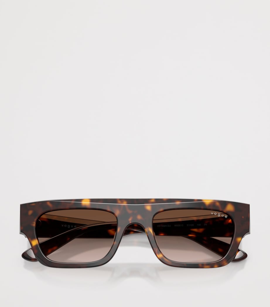 Vogue Rectangular Sunglasses Brown Image 5
