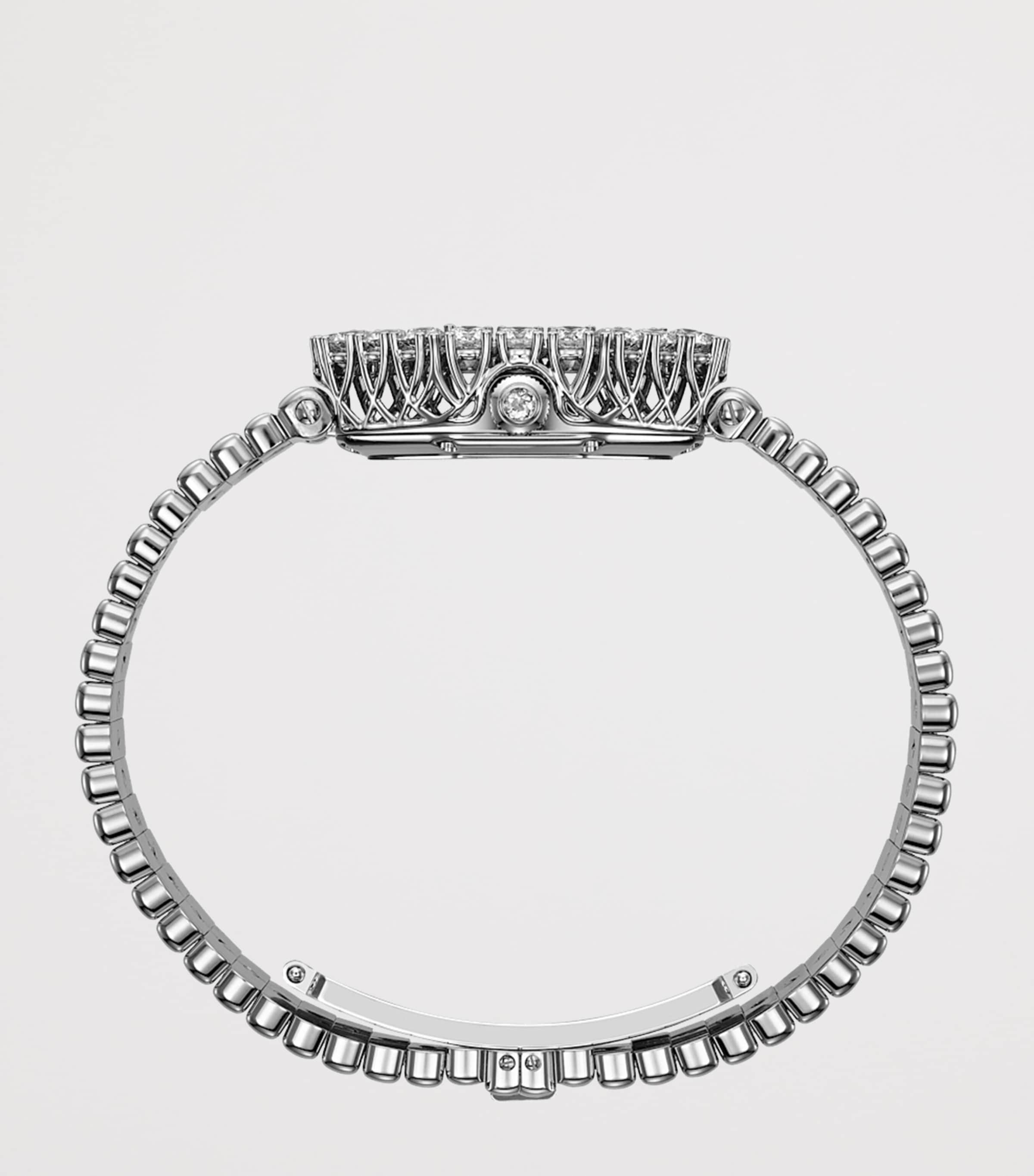 White Gold and Diamond Octagonal L'Heure du Diamant Watch 32mm 18K WHITE GOLD Image 3