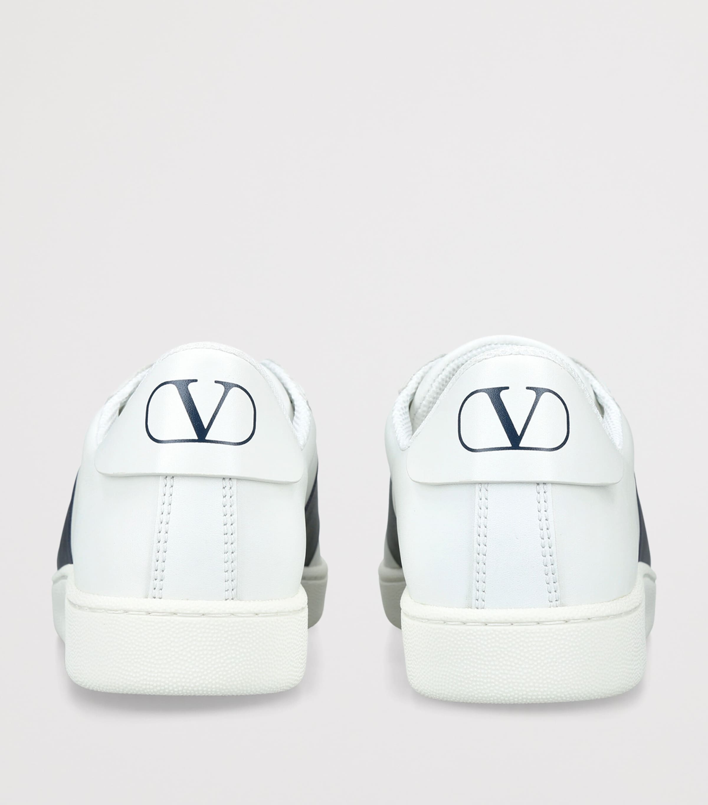 Valentino Garavani Leather Open Royco Sneakers White/navy Image 2