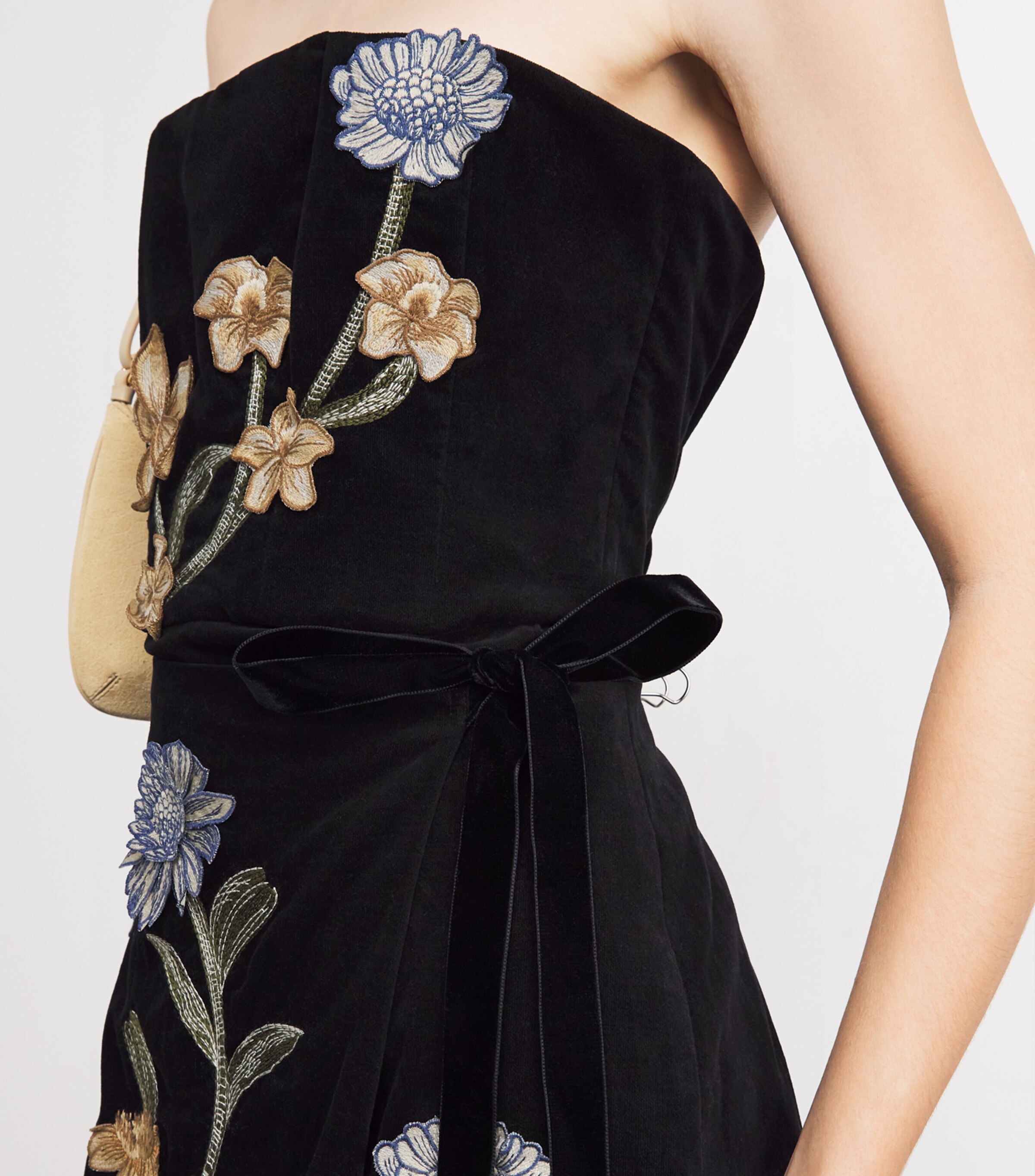 sachin and babi light blue dress NWT free people navy blue velvet baby doll dress main image 1