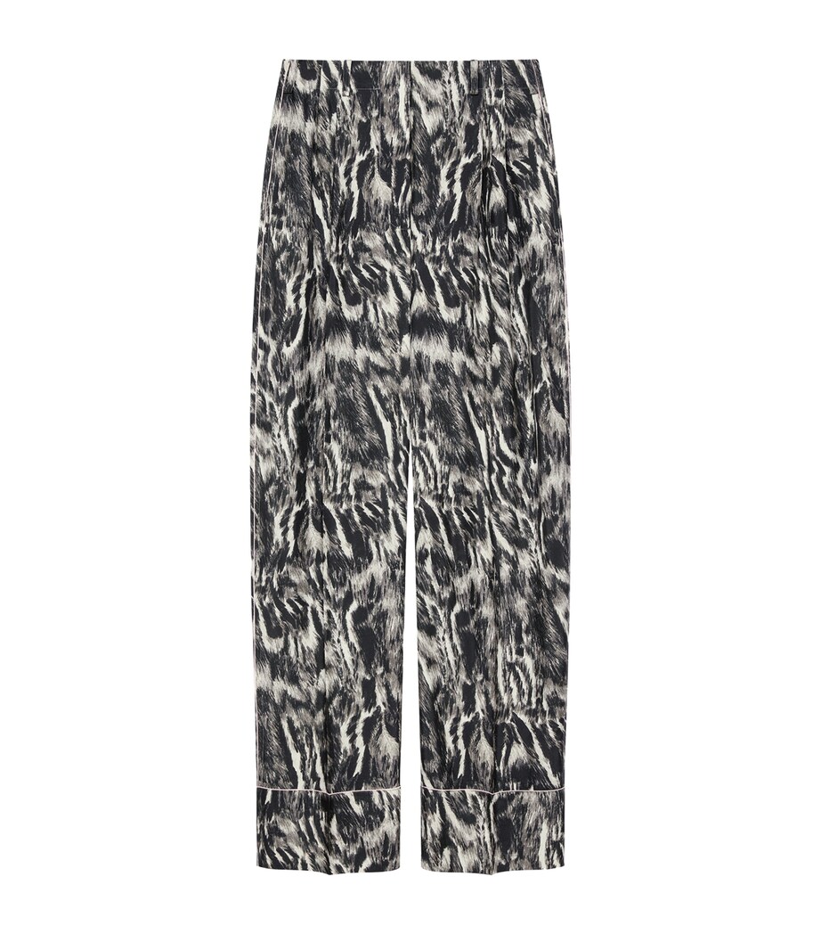 Silk Printed Trousers MULTICOLORED Image 1