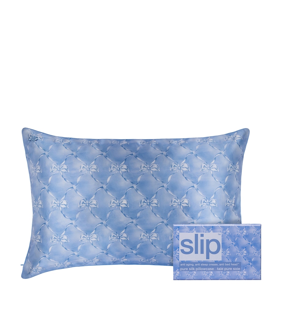 Mulberry Silk Queen Pillowcase BLUEBELLE Image 1