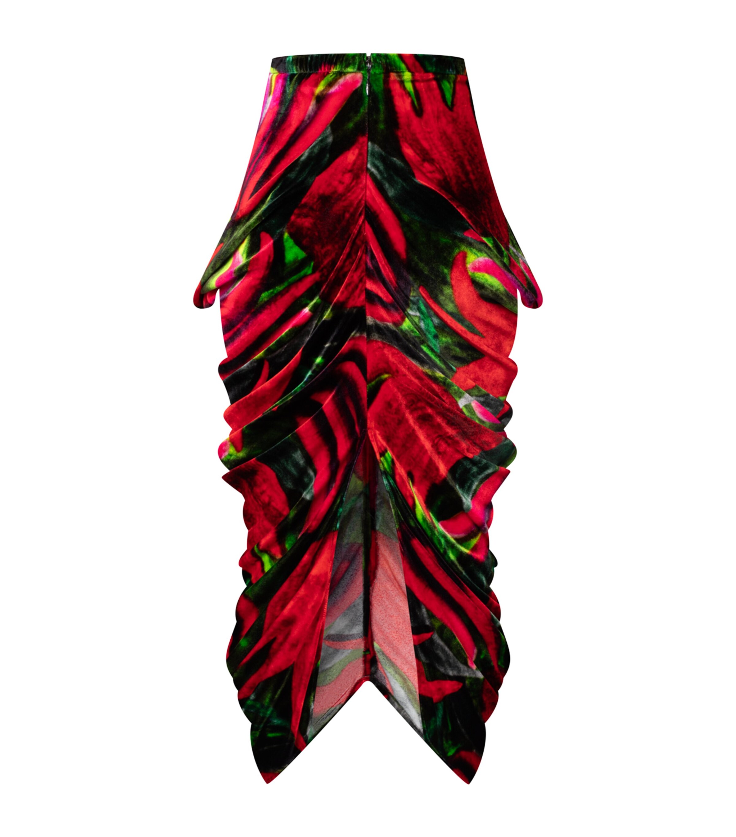 Floral Ruched Maxi Skirt MULTI Image 3