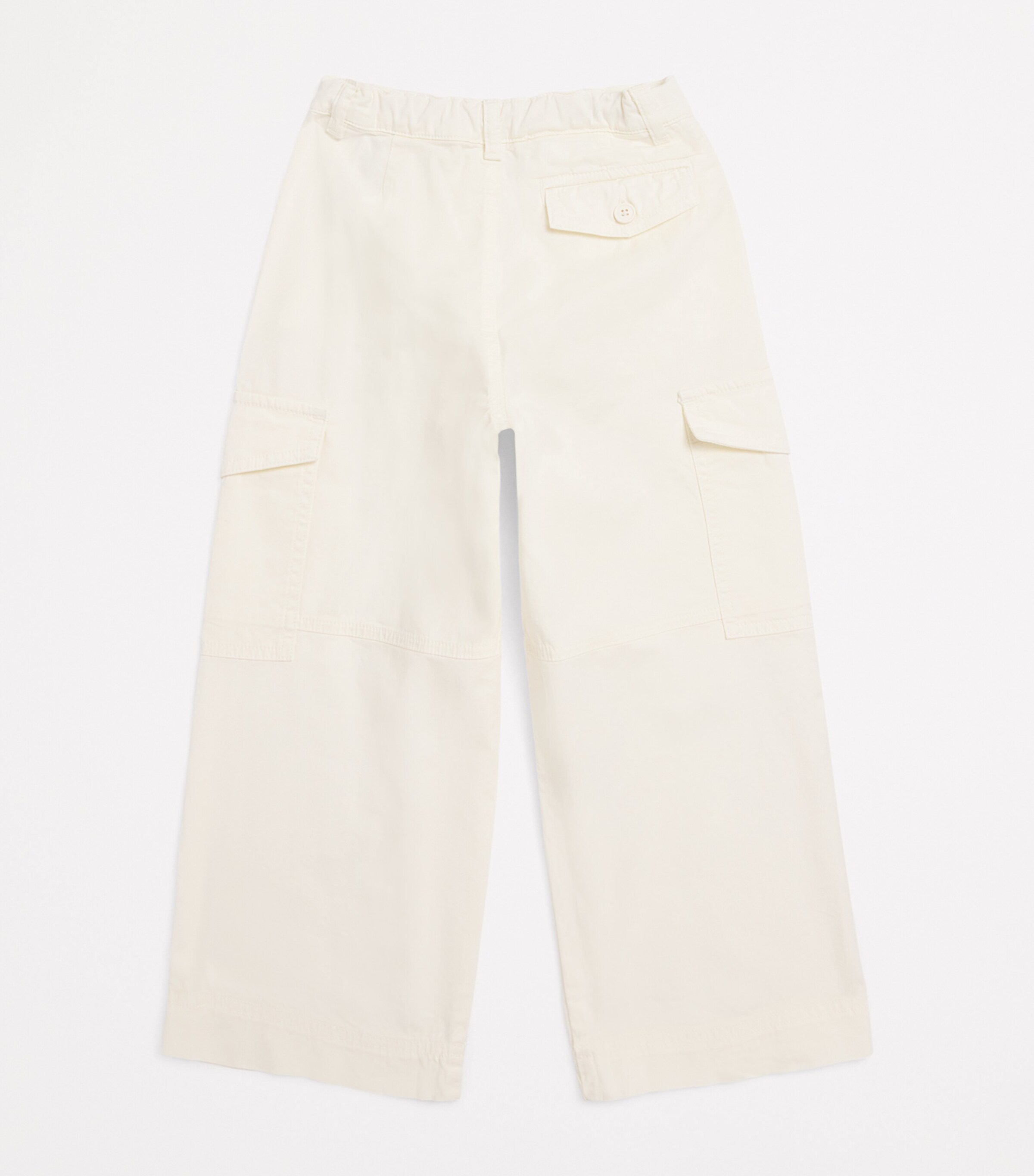 Il Gufo Cotton Straight Trousers (3-12 Years) Milk Image 2