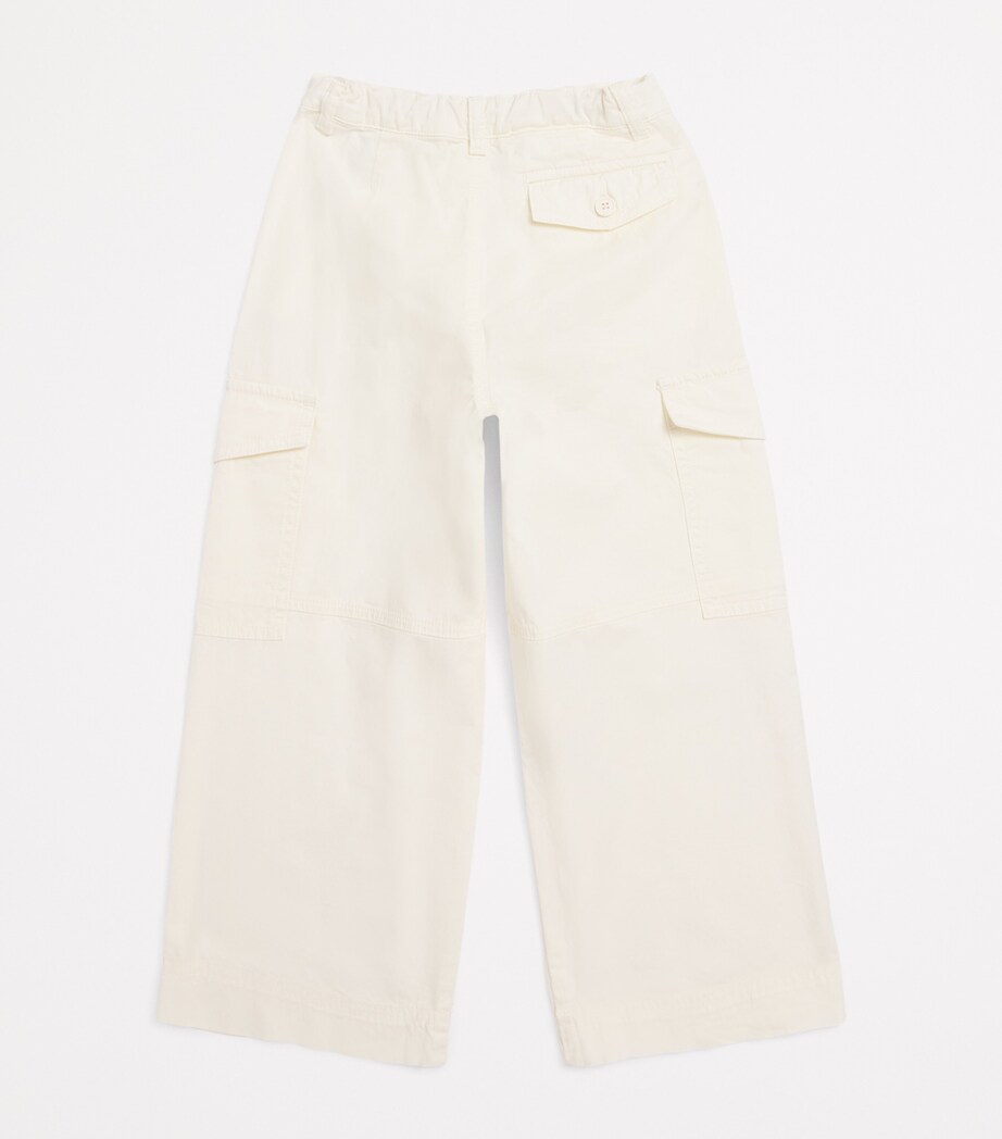 Il Gufo Cotton Straight Trousers (3-12 Years) Milk Image 2