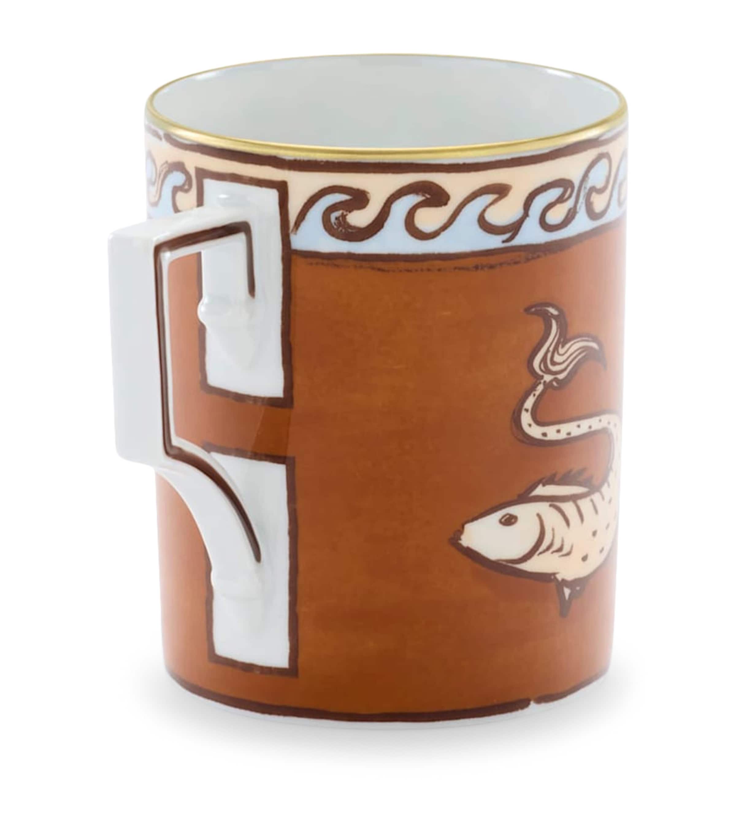 GINORI 1735 Porcelain Il Viaggio di Nettuno Mug Image 4