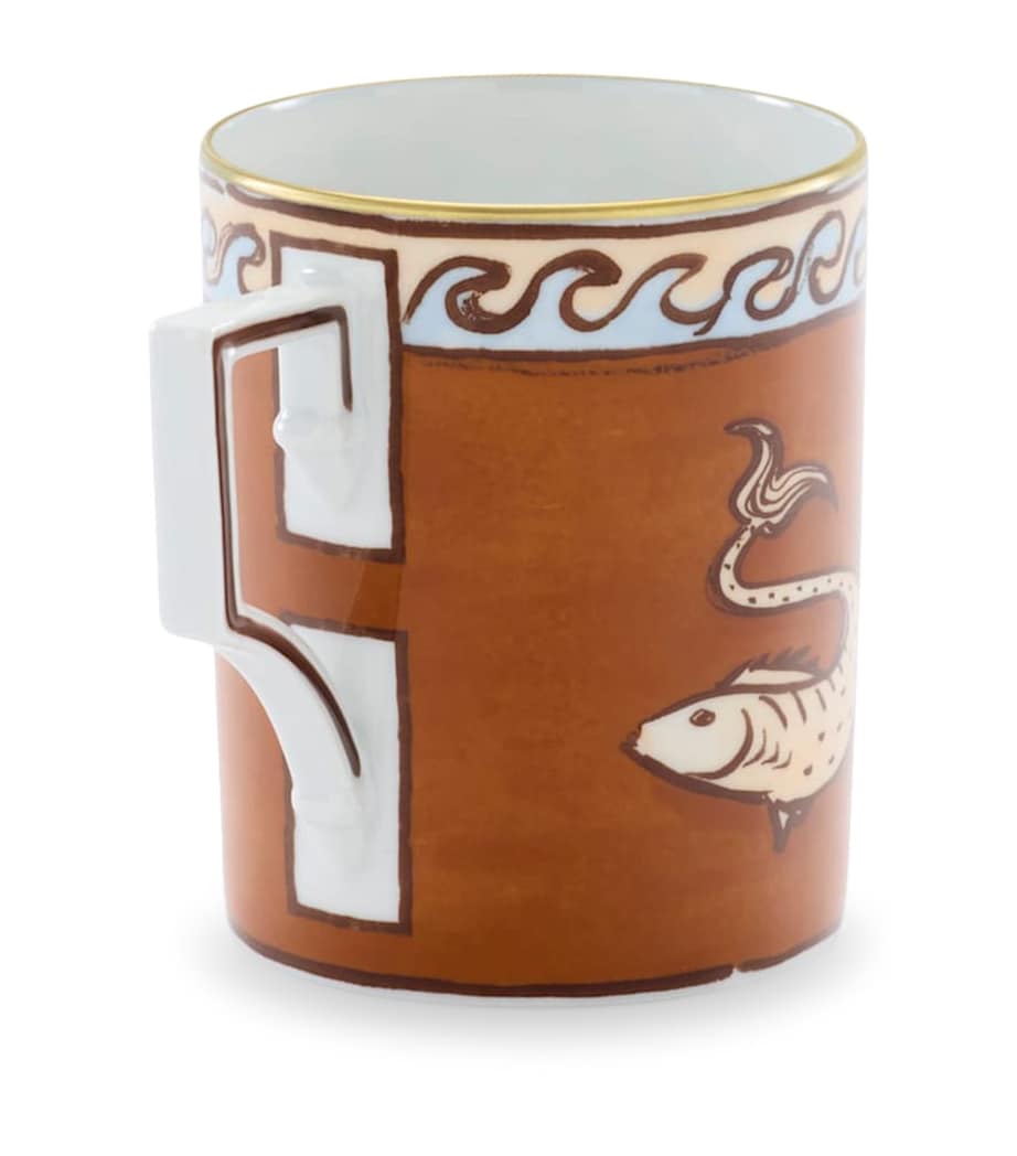 GINORI 1735 Porcelain Il Viaggio di Nettuno Mug Image 4