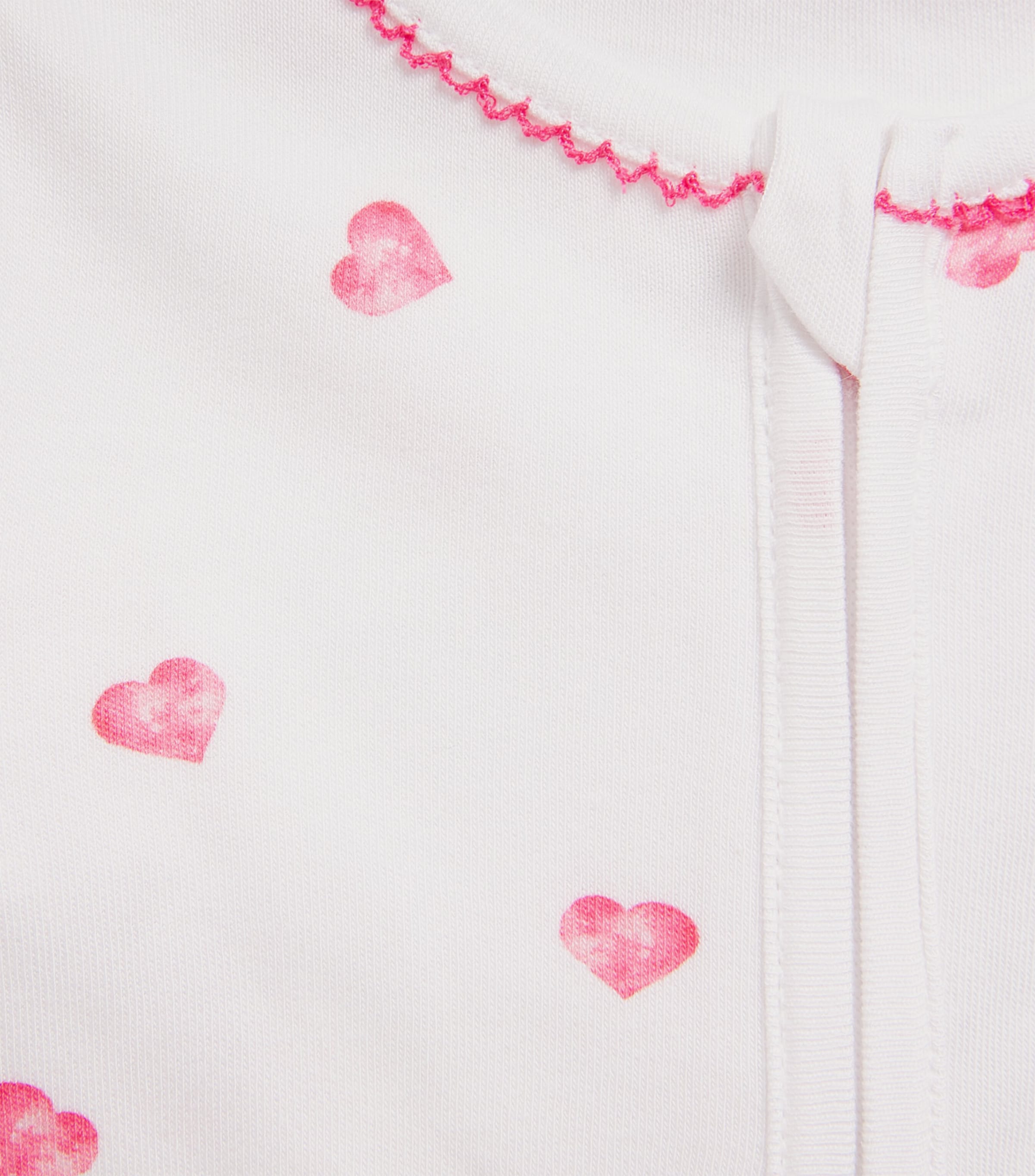 Rosa & Blue Hearts All-In-One (0-3 Months) Pink Heart Image 2