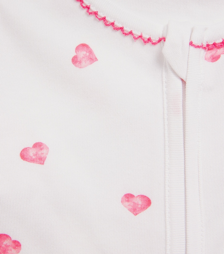 Rosa & Blue Hearts All-In-One (0-3 Months) Pink Heart Image 2