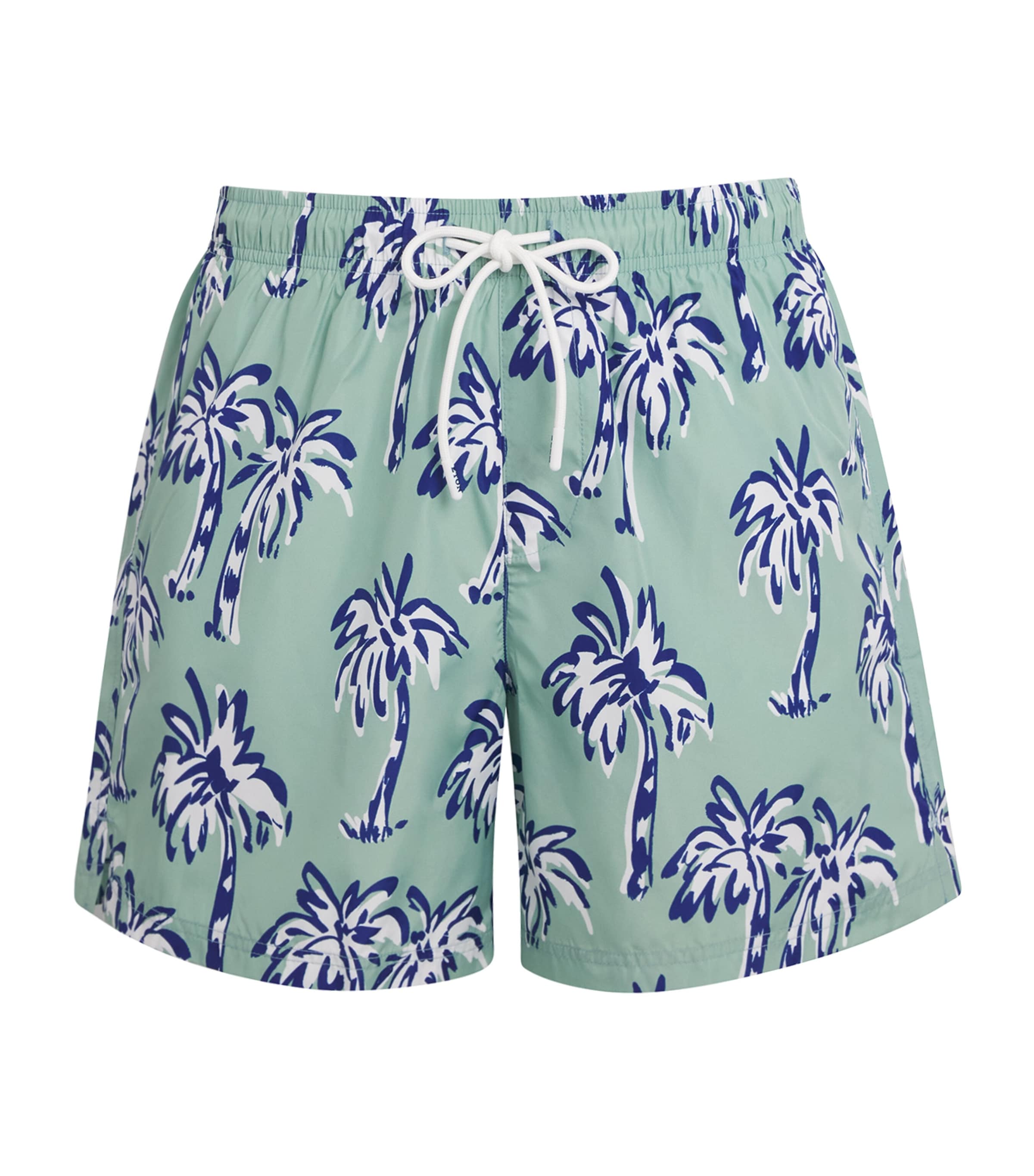 Eton Palm Tree Swim Shorts In Green