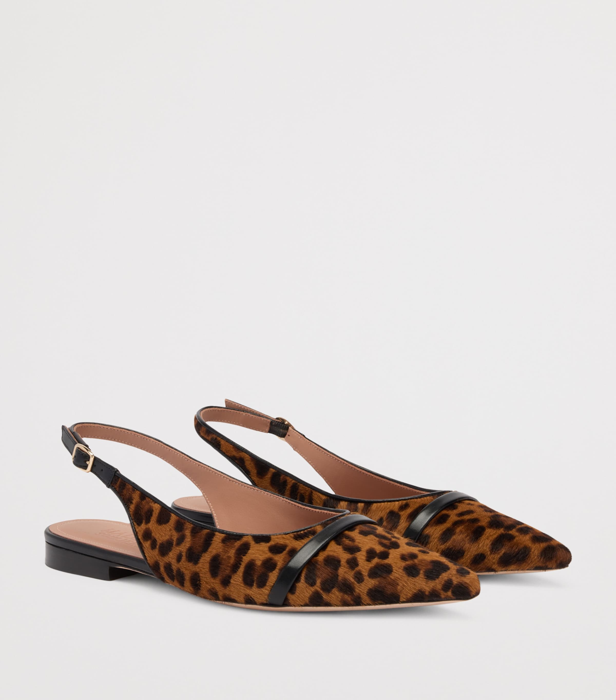 Suede Jama Slingback Flats BROWN Image 2