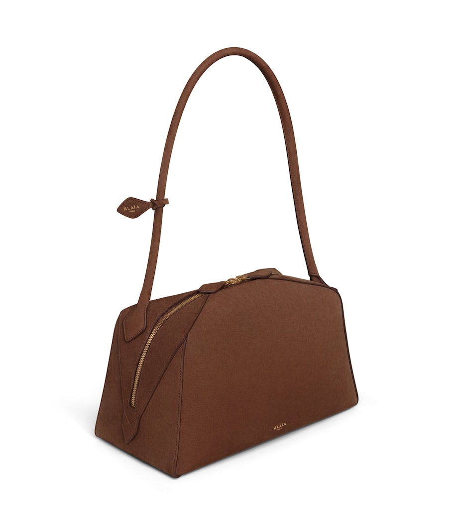 Alaïa Leather Le Bouledogue Shoulder Bag Terre D'ombre Image 3