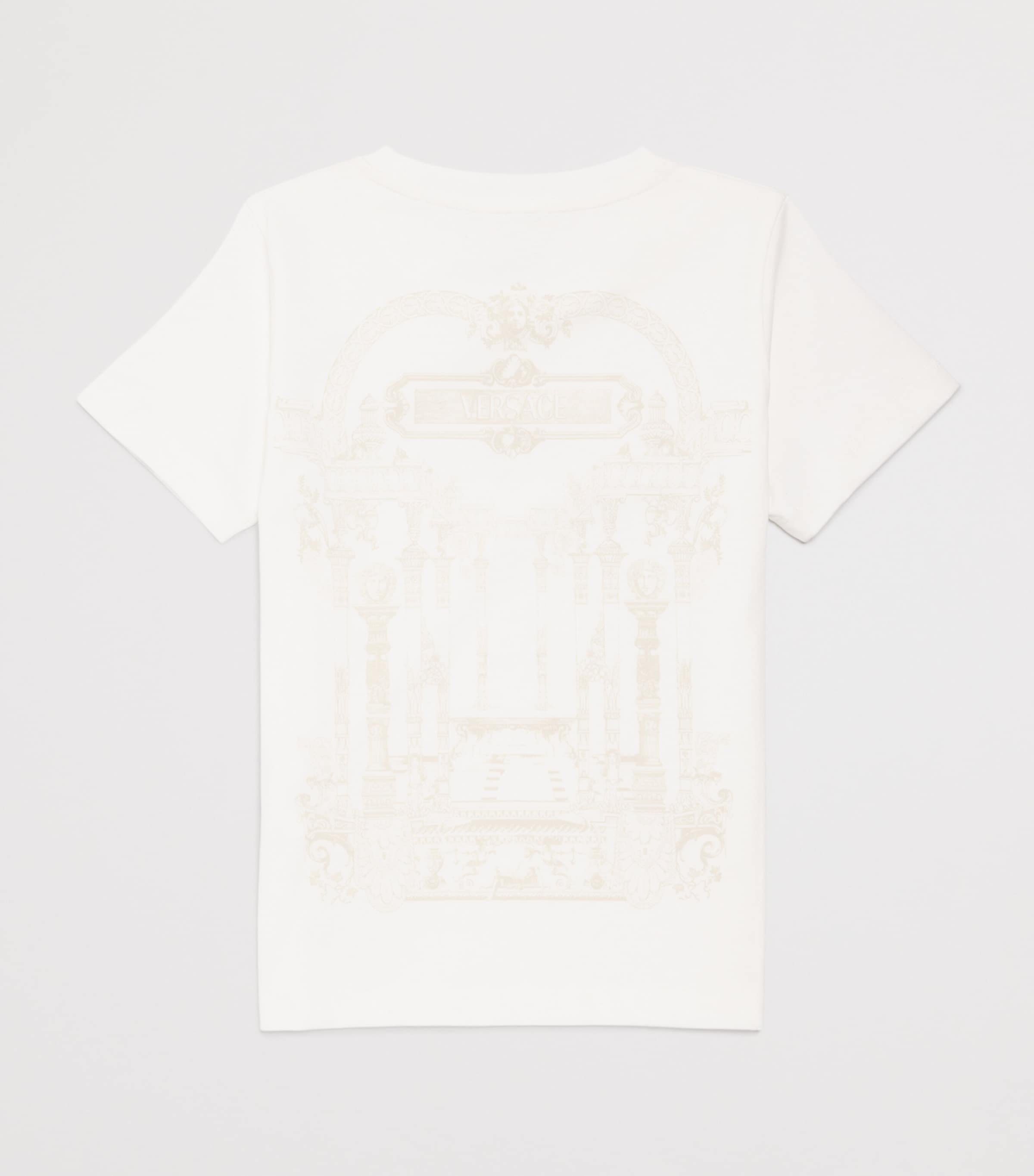 Jersey Graphic Print T-Shirt (1-5 Years) 2W110WHITE+GOLD Image 2