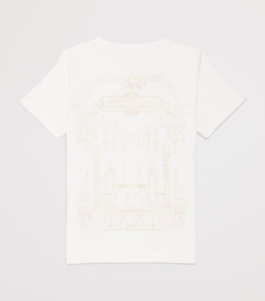 Jersey Graphic Print T-Shirt (1-5 Years) 2W110WHITE+GOLD Image 2