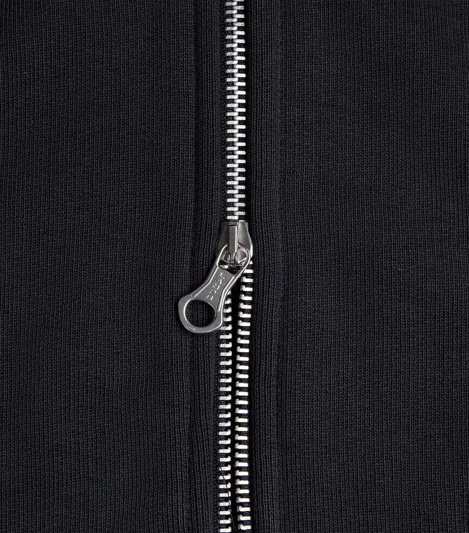 Organic Cotton Rascal Hood Zip-Up Hoodie BLACK FLEECE Image 5