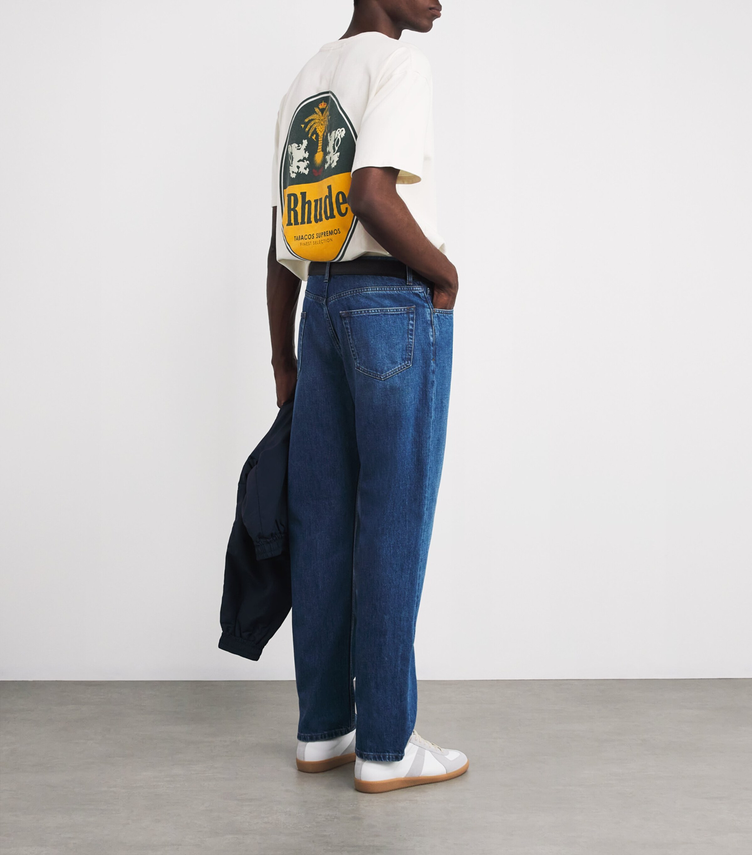 Cotton Tabaco Print T-Shirt 0241 VTG WHITE Image 2