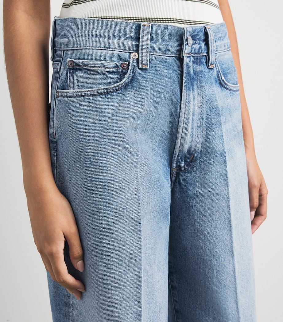 AGOLDE Womens '80s Vintage Taper Straight Jeans Orbital Vint Indigo Image 3