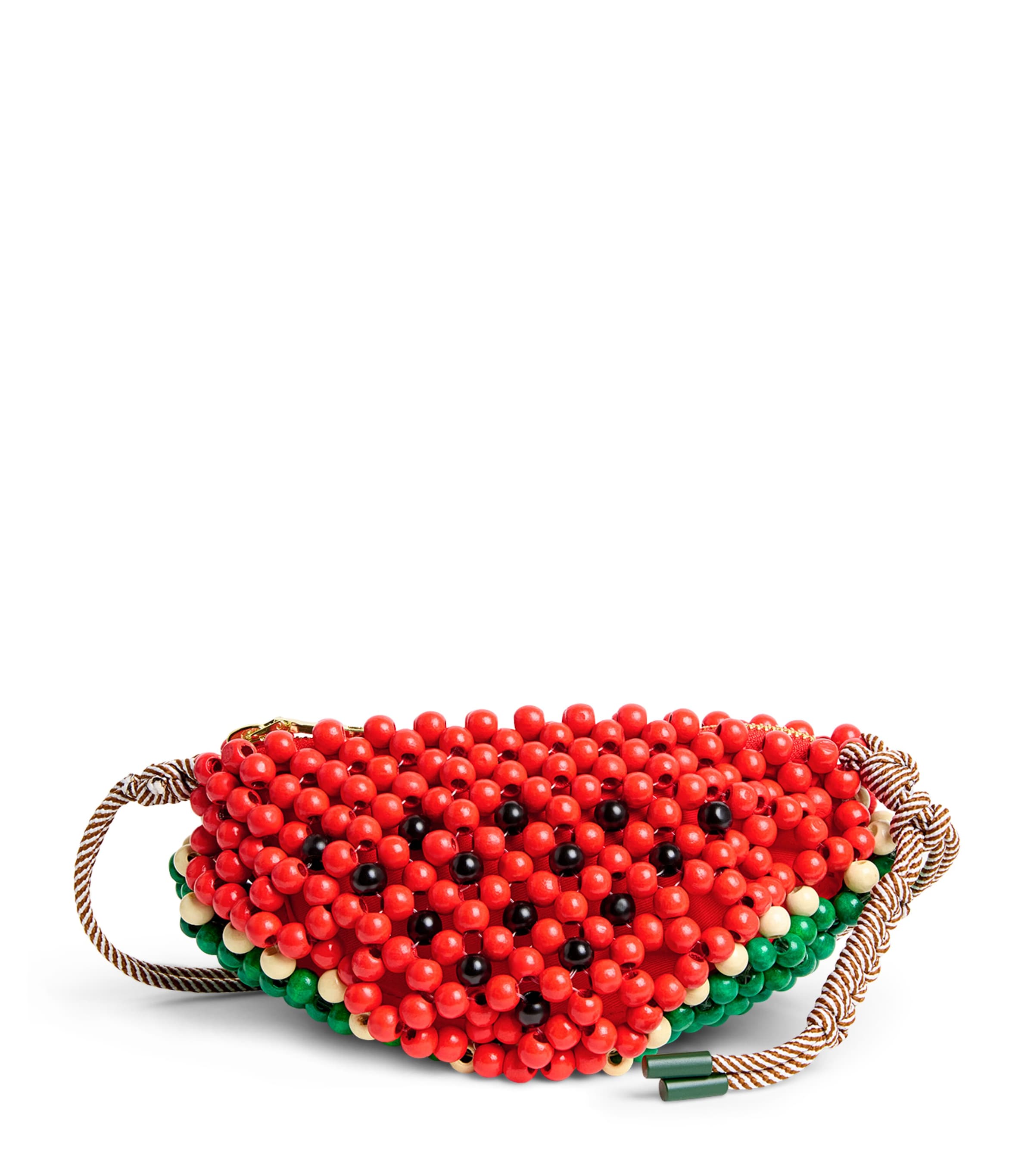 ALEMAIS Mini Beaded Watermelon Shoulder Bag Coral Image 1