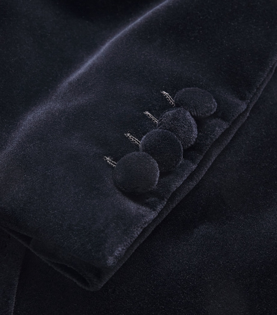 Velvet Single-Breasted Blazer 4000 Image 5