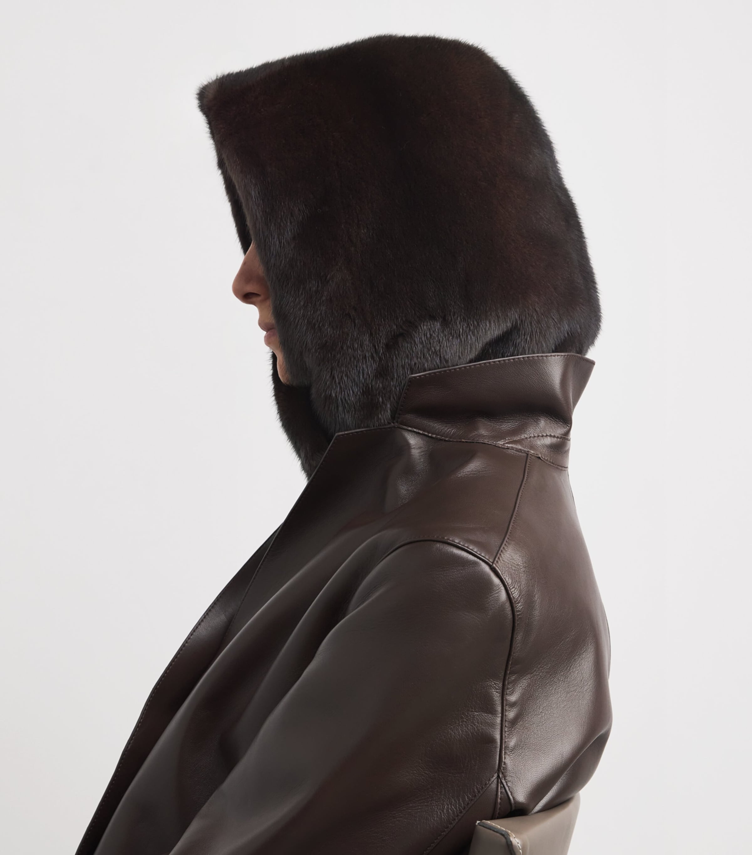 Mink Fur Hood MAHO Image 3