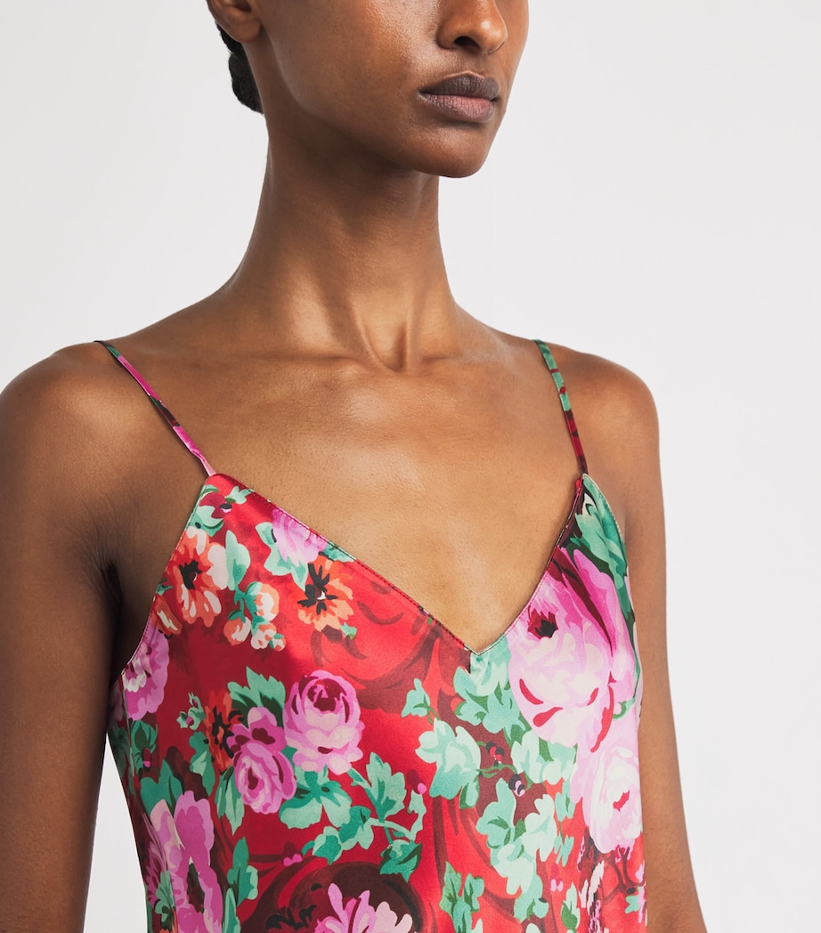 Silk Floral Garbo Midi Dress MOULIN Image 6