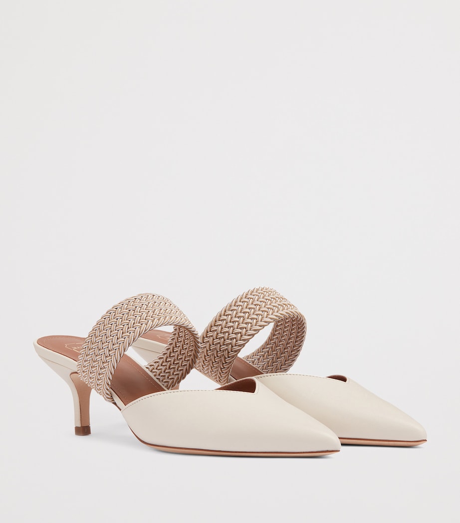 Leather Maisie Mules 45 CREAM Image 3