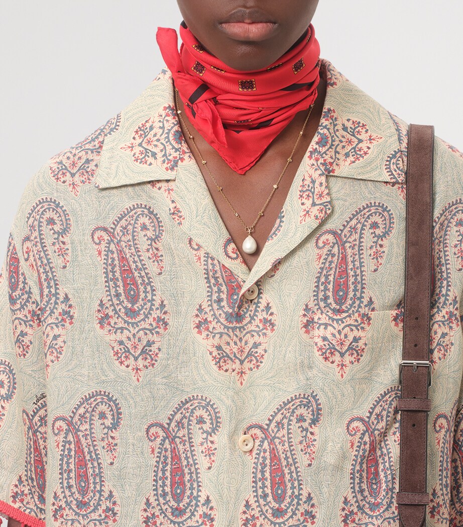 Linen Voyage Imaginaire Bowling Shirt DRG Image 8