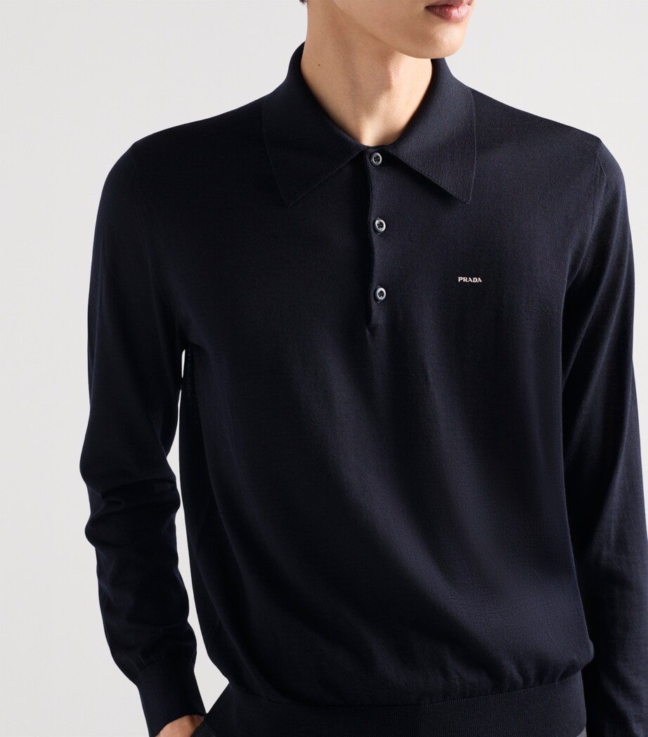 Wool Polo Shirt F0008 Image 6